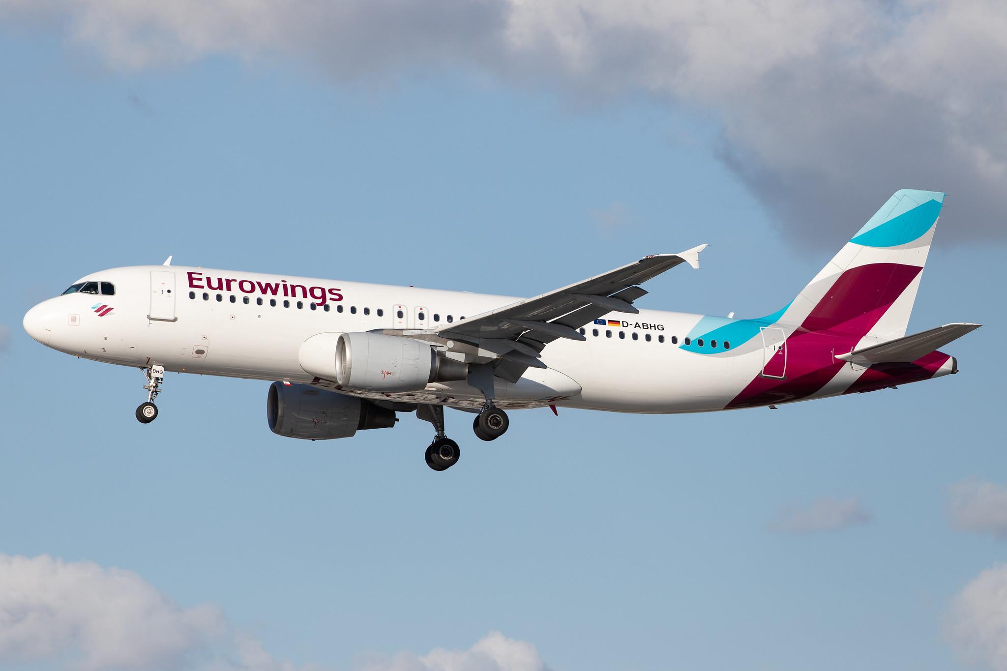 Hamburg Airport: Eurowings (EW / EWG) |  Airbus A320-214 A320 | D-ABHG | MSN 2867