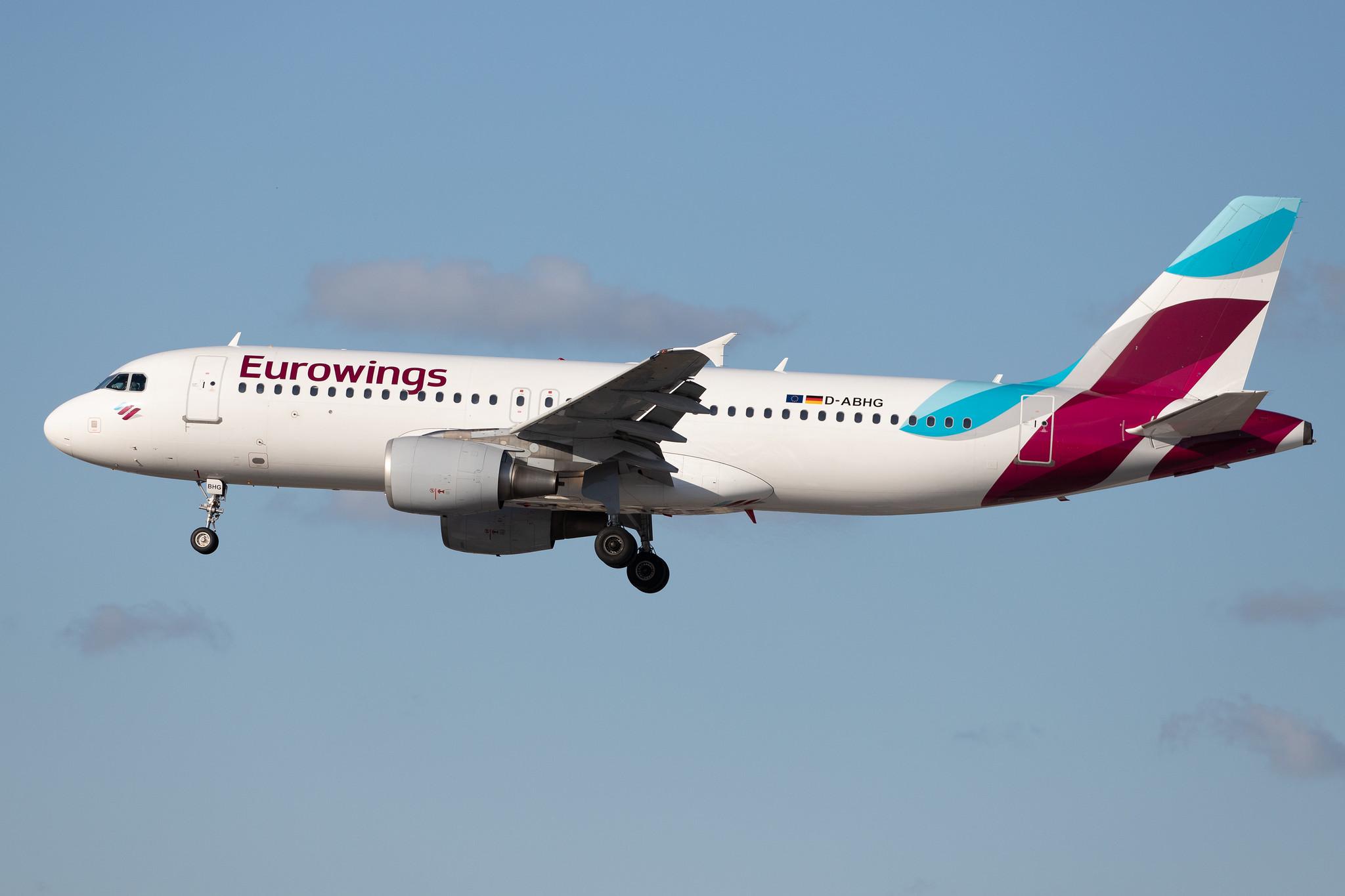 Hamburg Airport: Eurowings (EW / EWG) |  Airbus A320-214 A320 | D-ABHG | MSN 2867