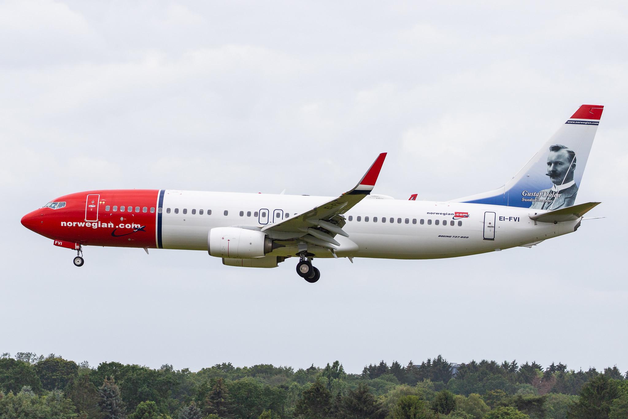 Hamburg Airport: Norwegian (DY / NAX) |  Boeing 737-8JP B738 | EI-FVI | MSN 42274
