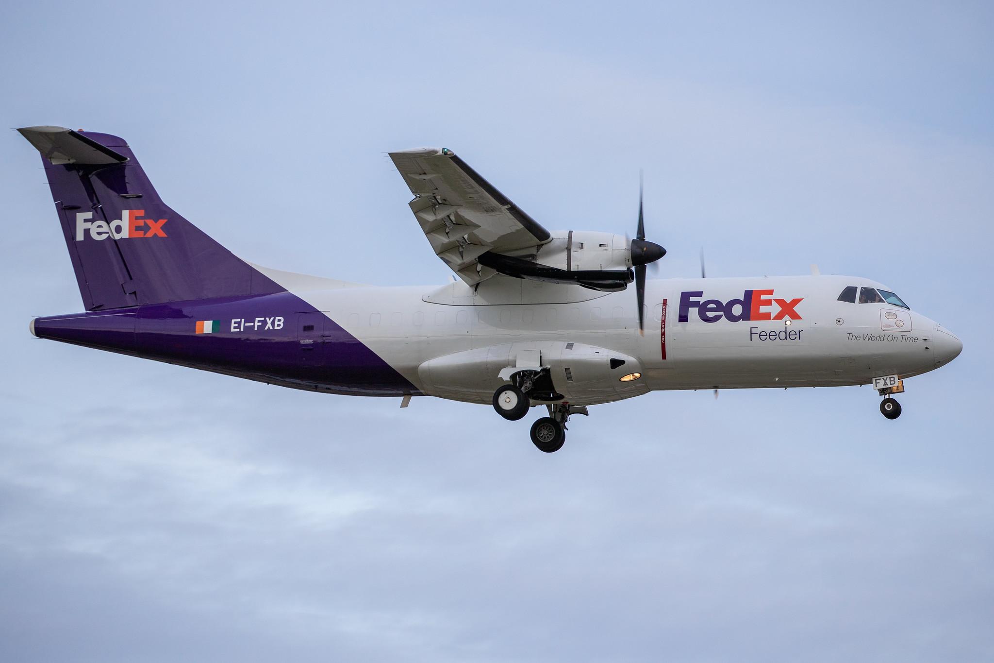 Hamburg Airport: FedEx (FX / FDX) | Operator: ASL Airlines Ireland |  ATR 42-300(F) AT43 | EI-FXB | MSN 0243