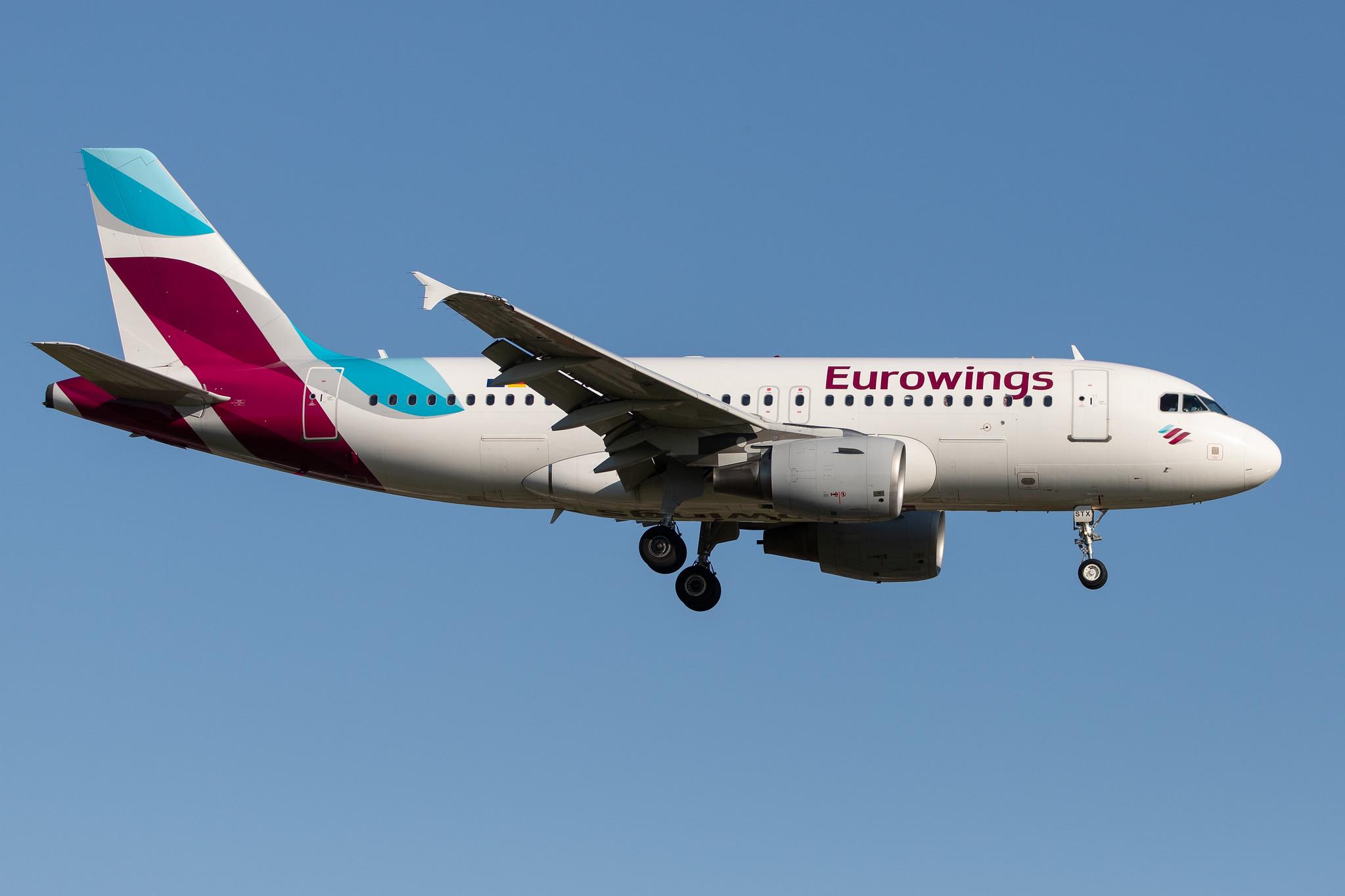 Hamburg Airport: Eurowings (EW / EWG) | Operator: Germanwings |  Airbus A319-112 A319 | D-ASTX | MSN 3202