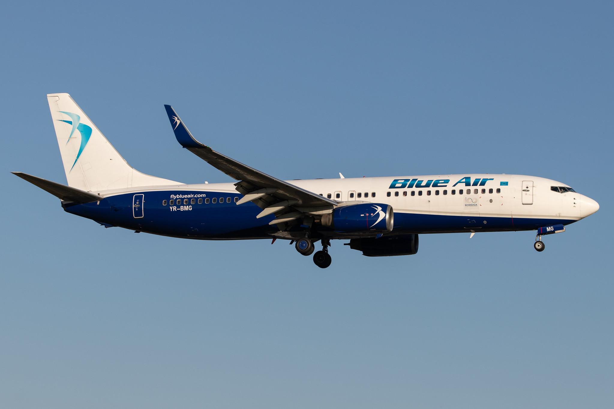 Hamburg Airport: Blue Air (0B / BMS) |  Boeing 737-86N B738 | YR-BMG | MSN 30231