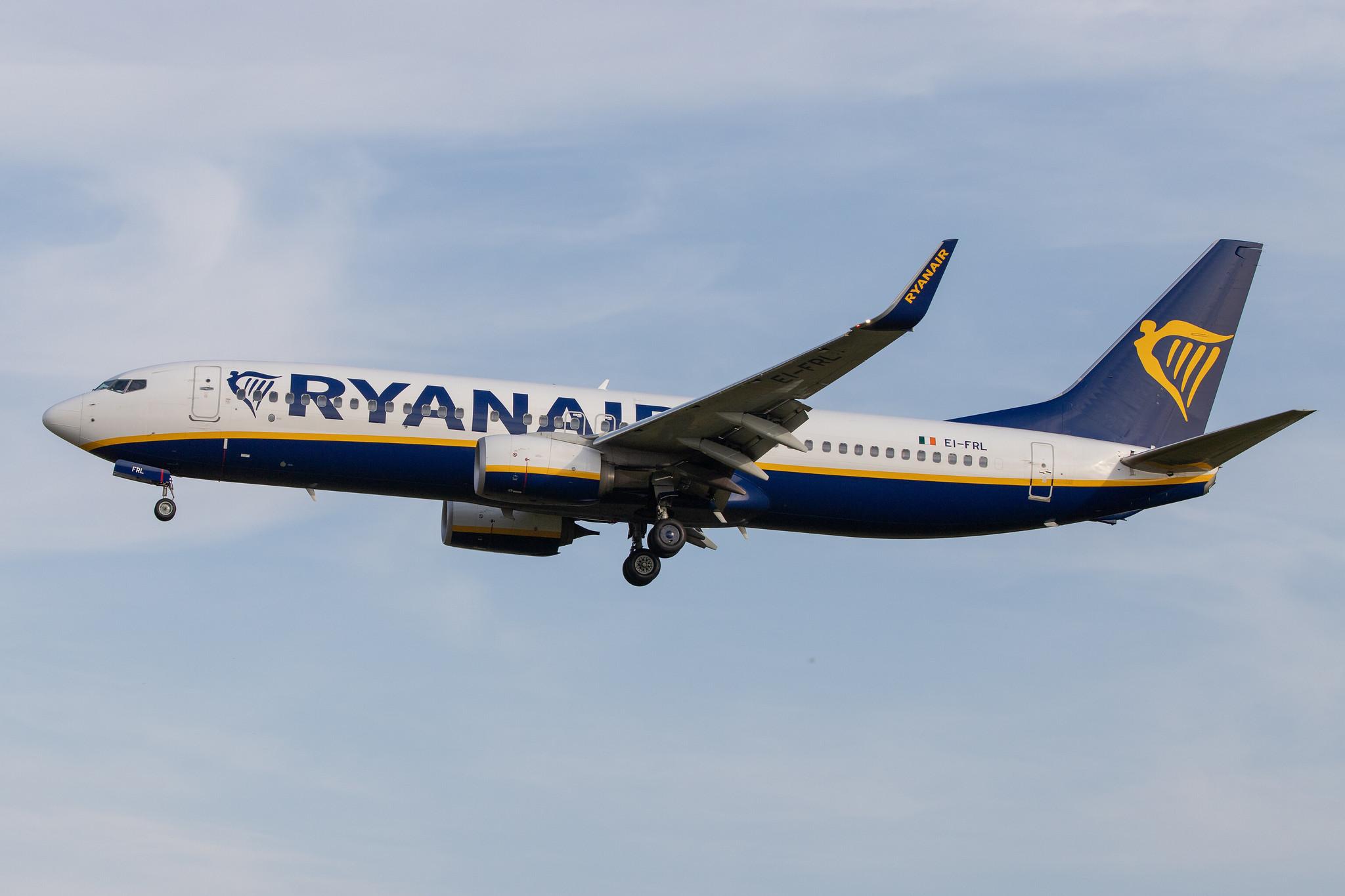 Hamburg Airport: Ryanair (FR / RYR) | Boeing 737-8AS B738 | EI-FRL | MSN 44741