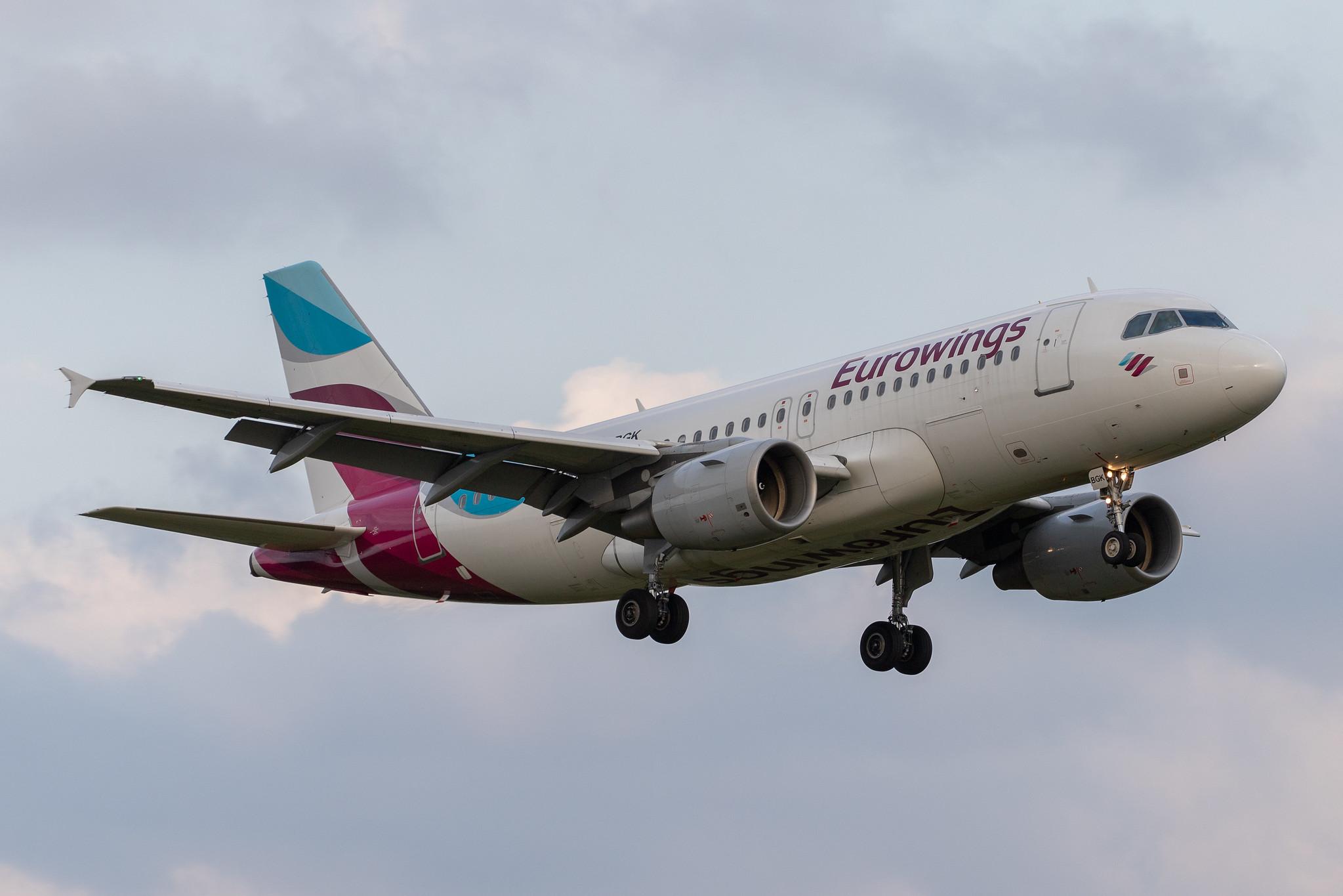 Hamburg Airport: Eurowings (EW / EWG) | Operator: Germanwings | Airbus A319-112 A319 | D-ABGK | MSN 3447+