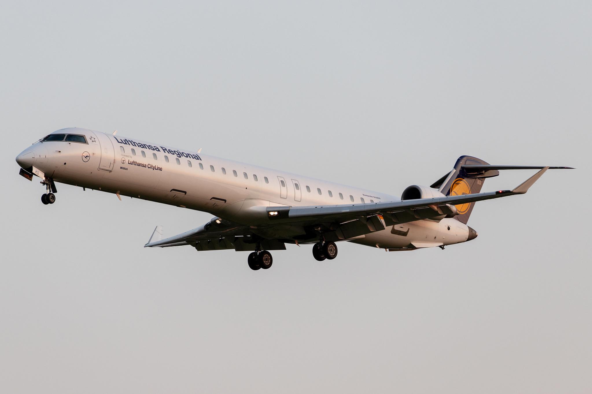 Hamburg Airport: Lufthansa (LH / DLH) | Operator: Lufthansa CityLine |  Bombardier CRJ-900LR CRJ9 | D-ACKD | MSN 15080