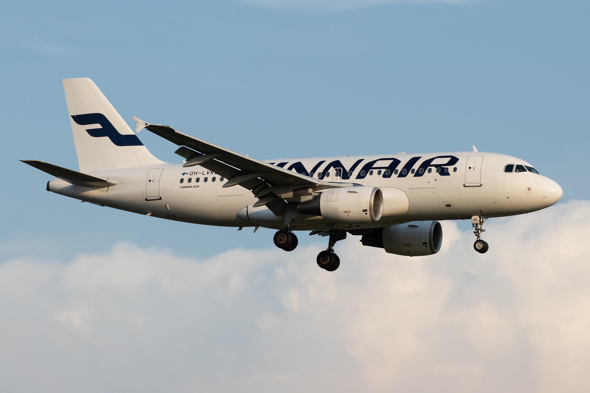 Hamburg Airport: Finnair (AY / FIN) |  Airbus A319-112 A319 | OH-LVK | MSN 2124
