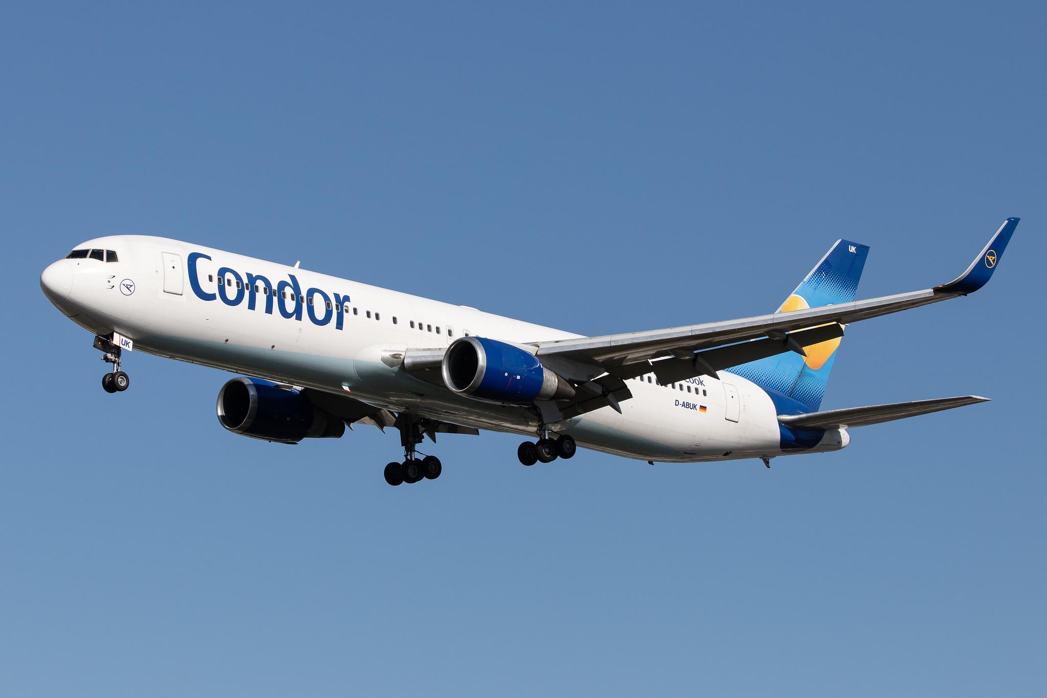 Frankfurt Airport: Condor (DE / CFG) |  Boeing 767-343(ER) B763 | D-ABUK | MSN 30009