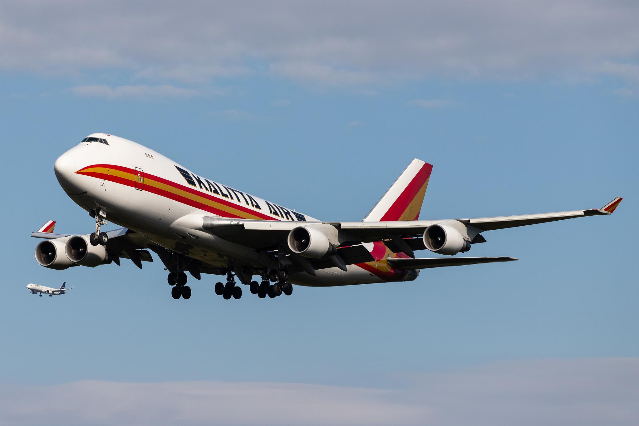 Frankfurt Airport: Kalitta Air (K4 / CKS) |  Boeing 747-4B5(F) B744 | N705CK | MSN 26413