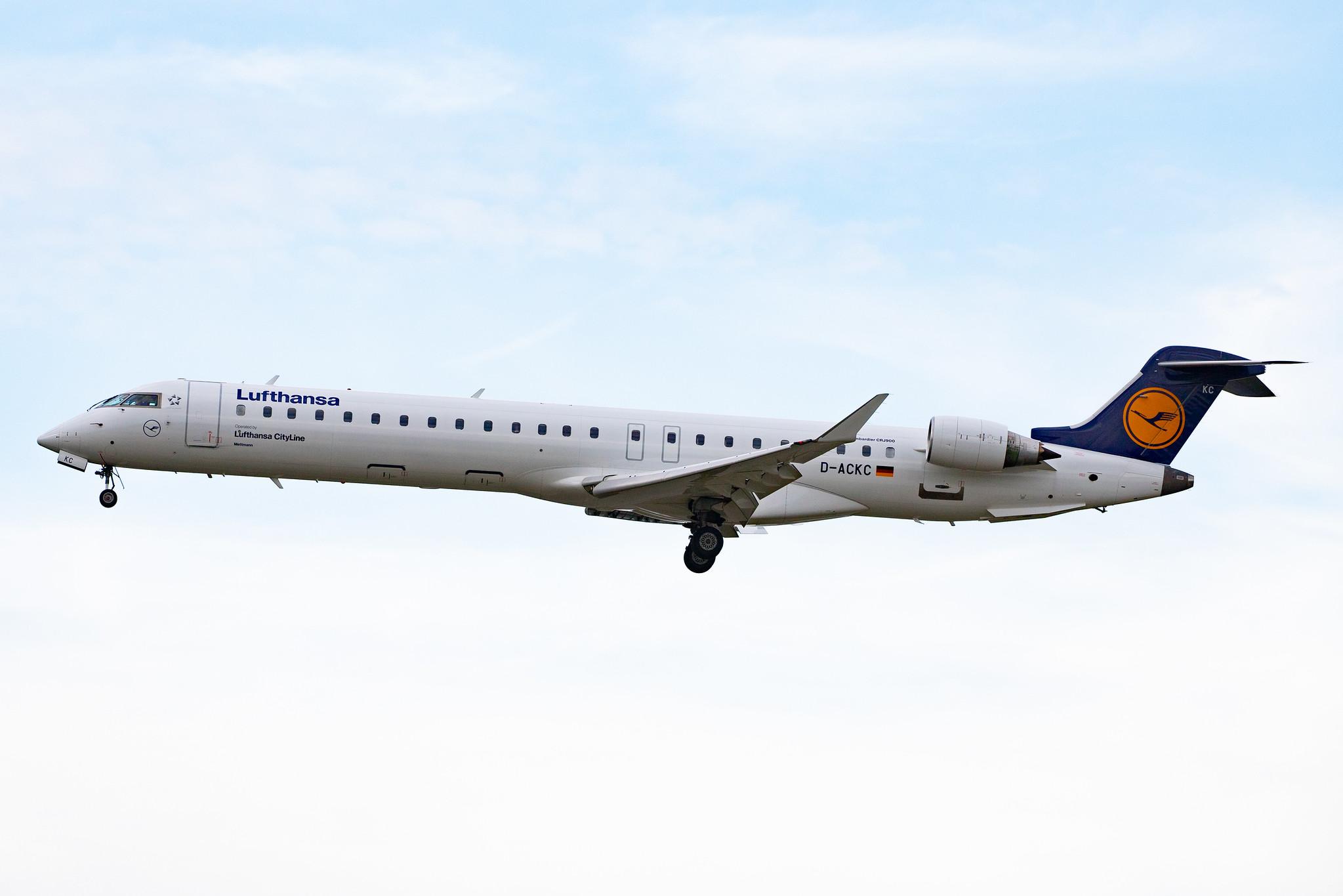 Frankfurt Airport: Lufthansa (LH / DLH) | Operator: Lufthansa CityLine |  Bombardier CRJ-900LR CRJ9 | D-ACKC | MSN 15078