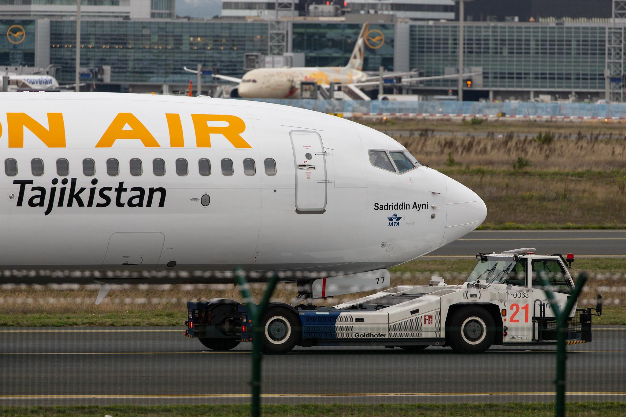 Frankfurt Airport: Somon Air (SZ / SMR) |  Boeing 737-8GJ B738 | EY-777 | MSN 34960