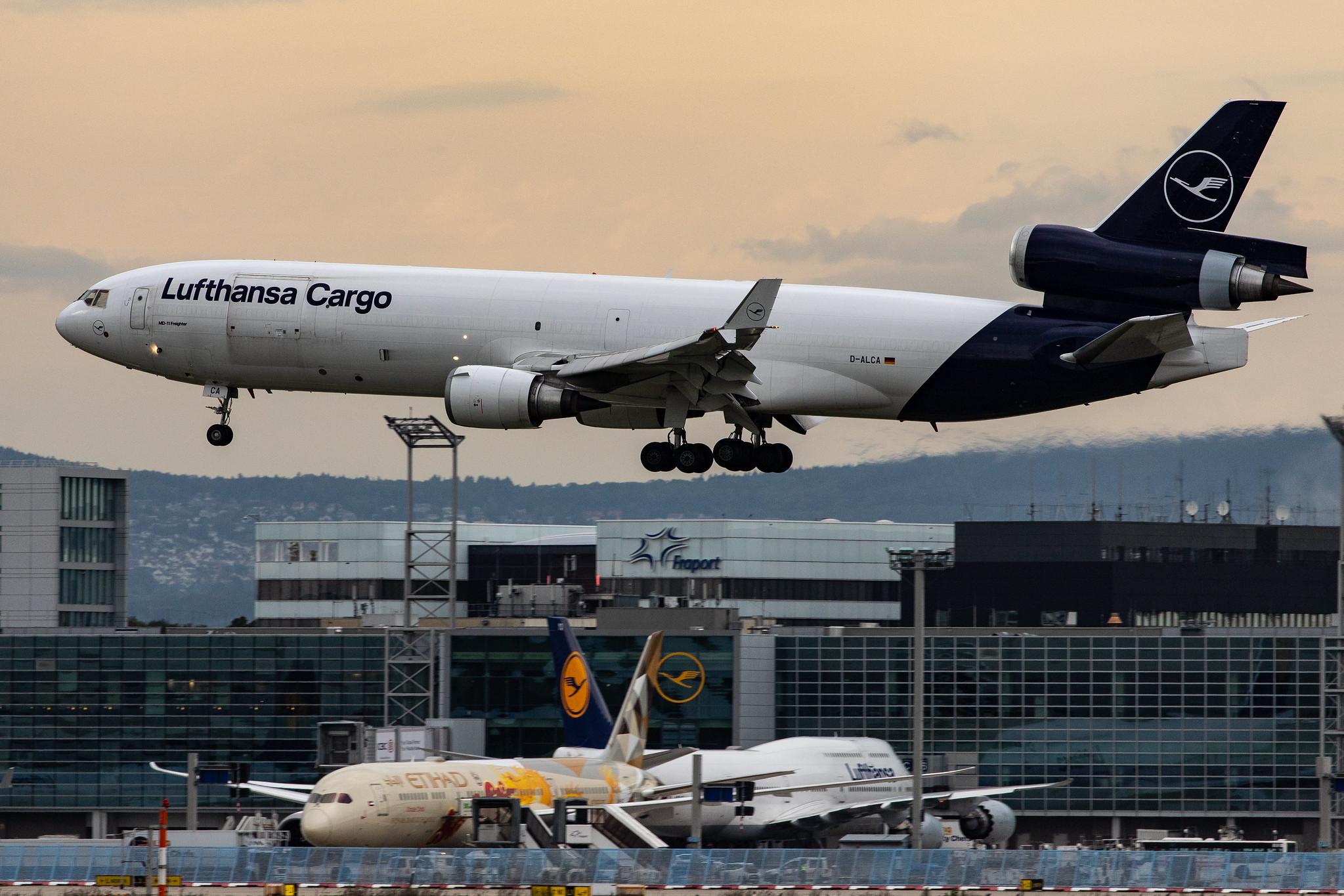 Frankfurt Airport: Lufthansa Cargo (/ GEC) |  McDonnell Douglas MD-11F MD11 | D-ALCA | MSN 48781