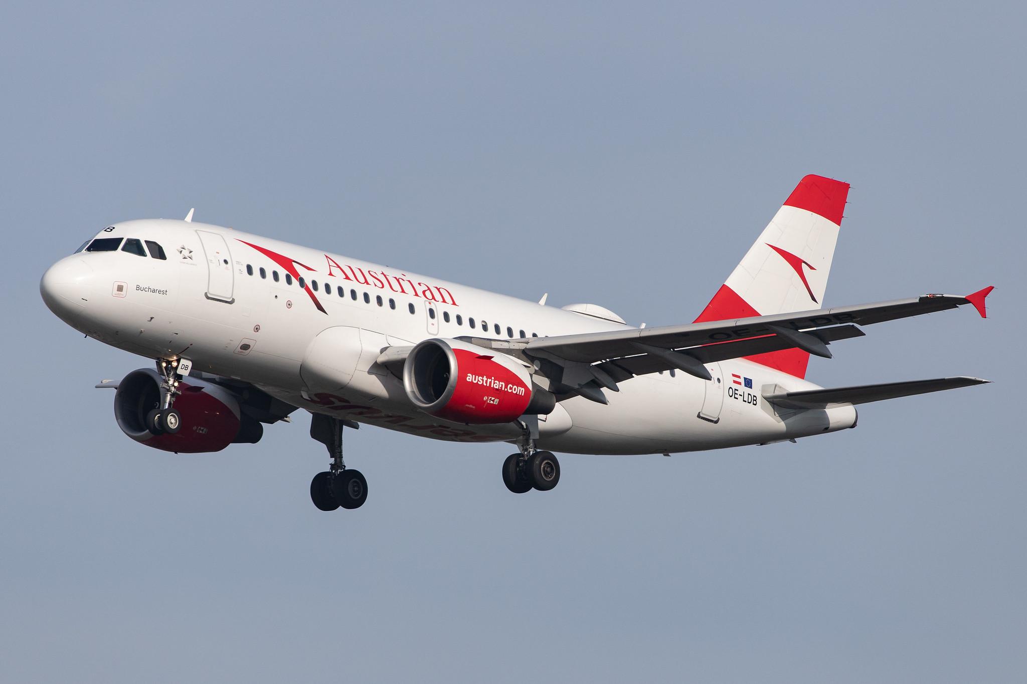 Frankfurt Airport: Austrian Airlines (OS / AUA) |  Airbus A319-112 A319 | OE-LDB | MSN 2174