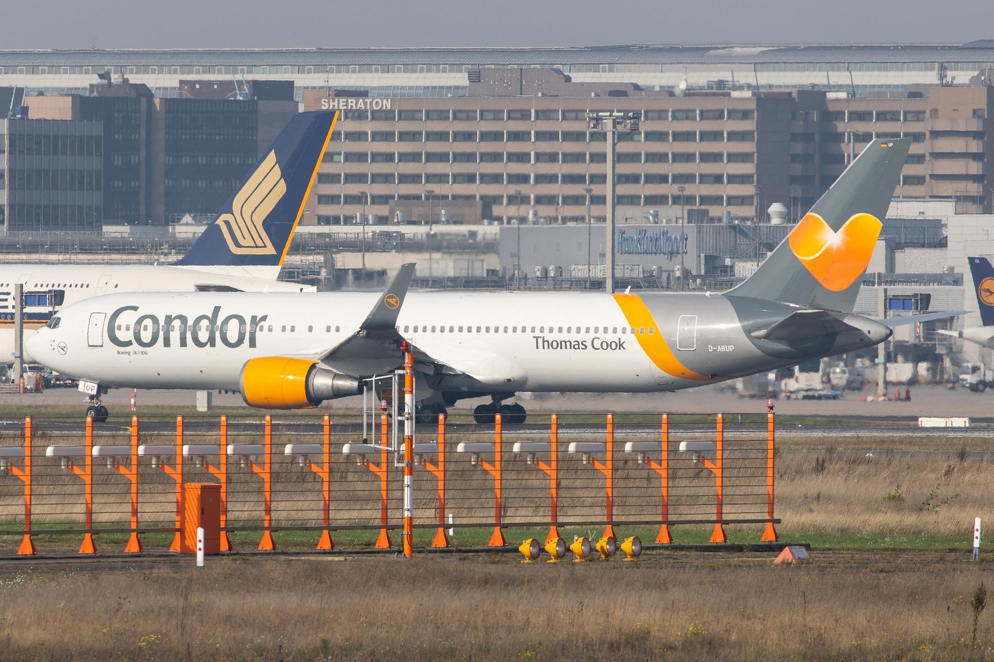 Frankfurt Airport: Condor (DE / CFG) |  Boeing 767-3Q8(ER) B763 | D-ABUP | MSN 30048