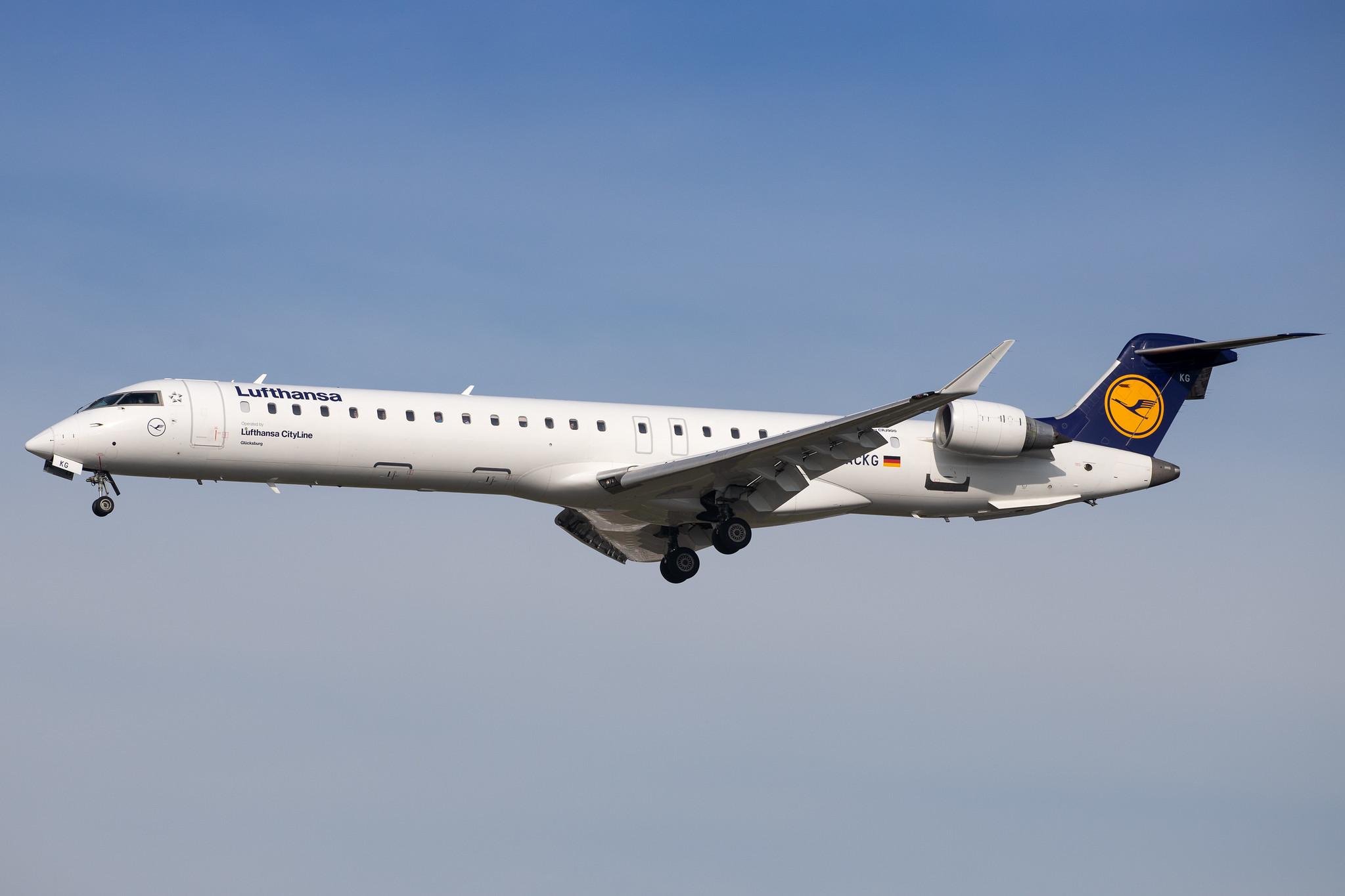 Frankfurt Airport: Lufthansa (LH / DLH) | Operator: Lufthansa CityLine |  Bombardier CRJ-900LR CRJ9 | D-ACKG | MSN 15084