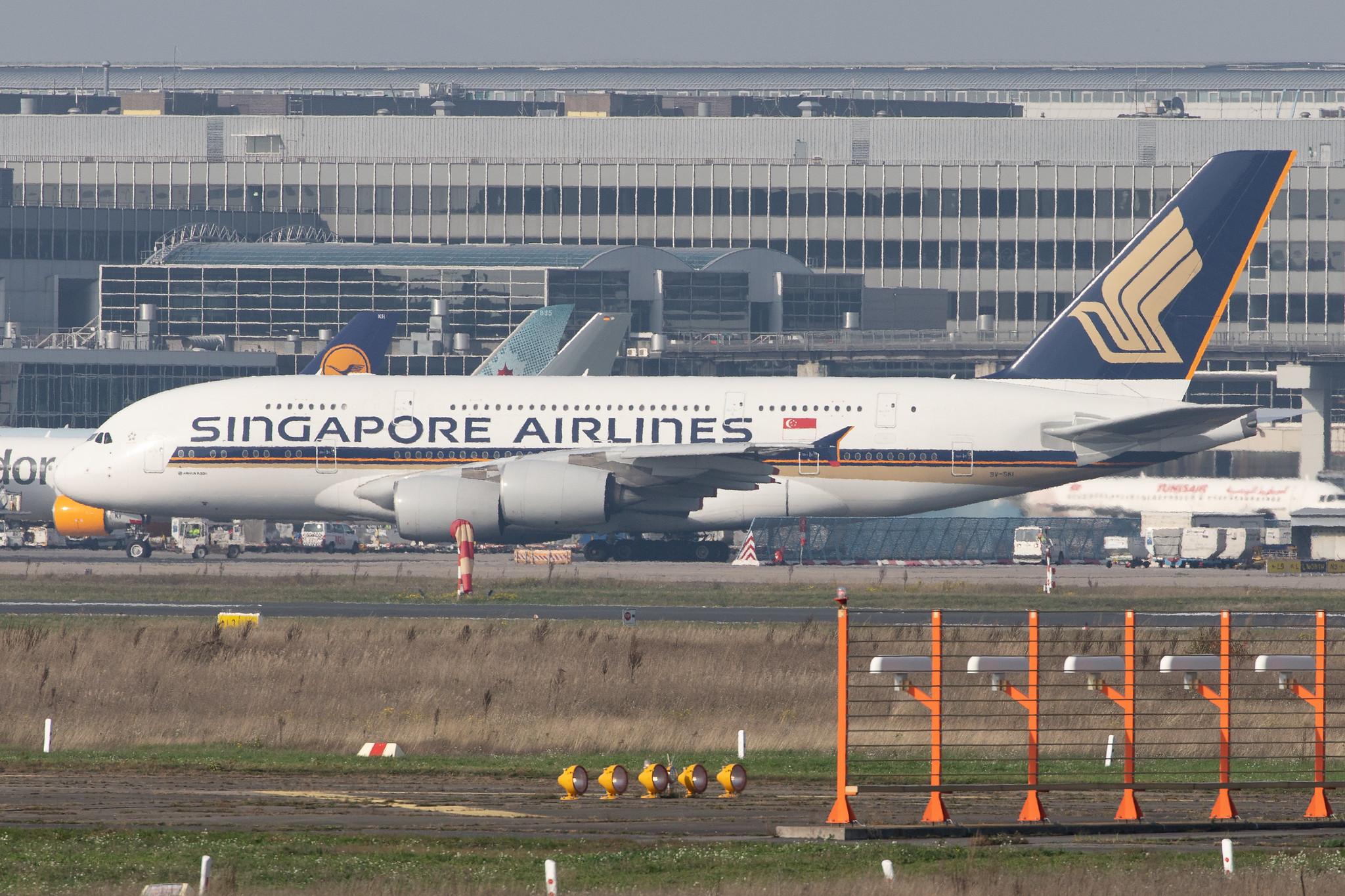 Frankfurt Airport: Singapore Airlines (SQ / SIA) |  Airbus A380-841 A388 | 9V-SKI | MSN 034