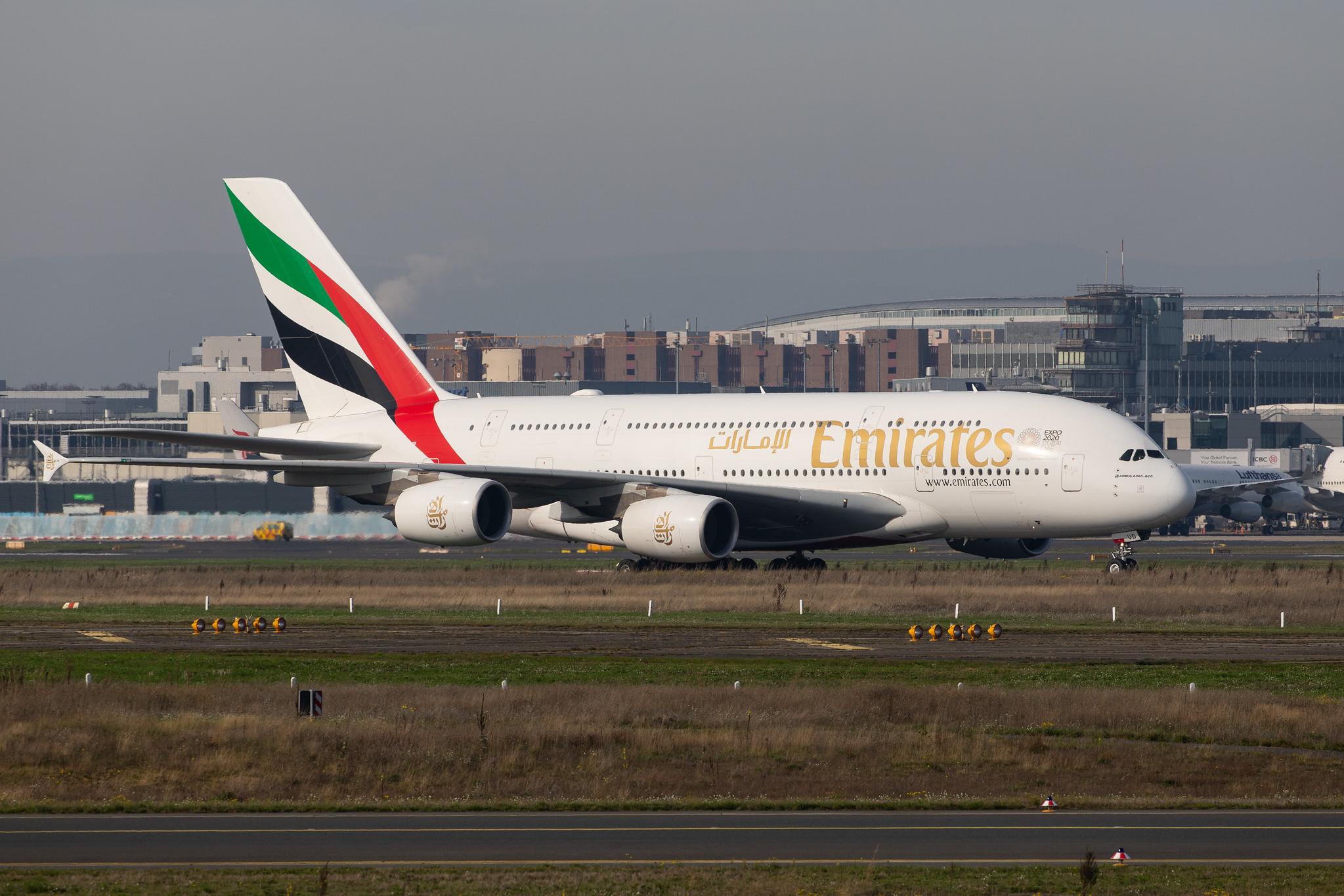 Frankfurt Airport: Emirates (EK / UAE) |  Airbus A380-861 A388 | A6-EUD | MSN 216