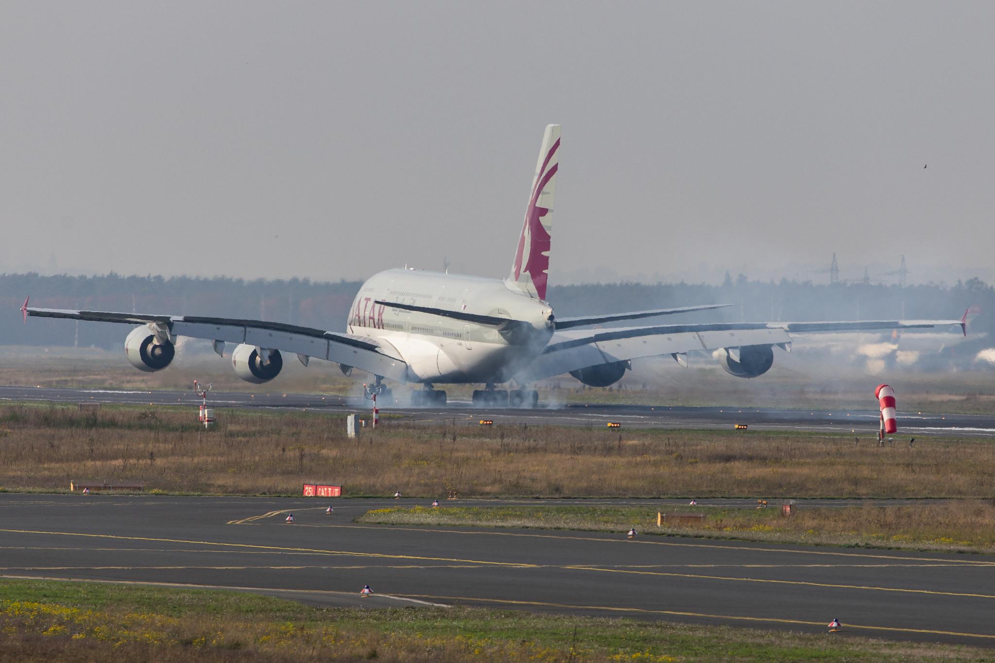 Frankfurt Airport: Qatar Airways (QR / QTR) |  Airbus A380-861 A388 | A7-APA | MSN 137