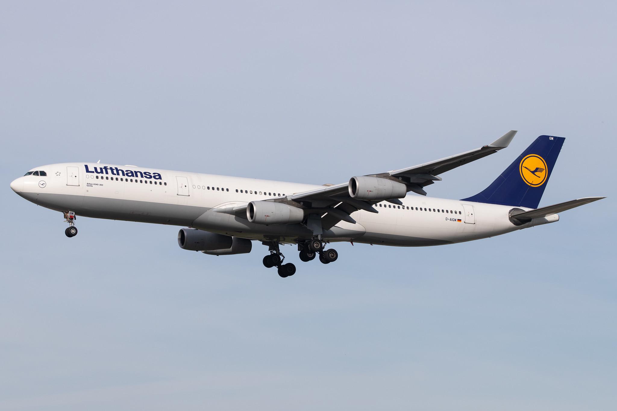 Frankfurt Airport: Lufthansa (LH / DLH) |  Airbus A340-313 A343 | D-AIGM | MSN 0158