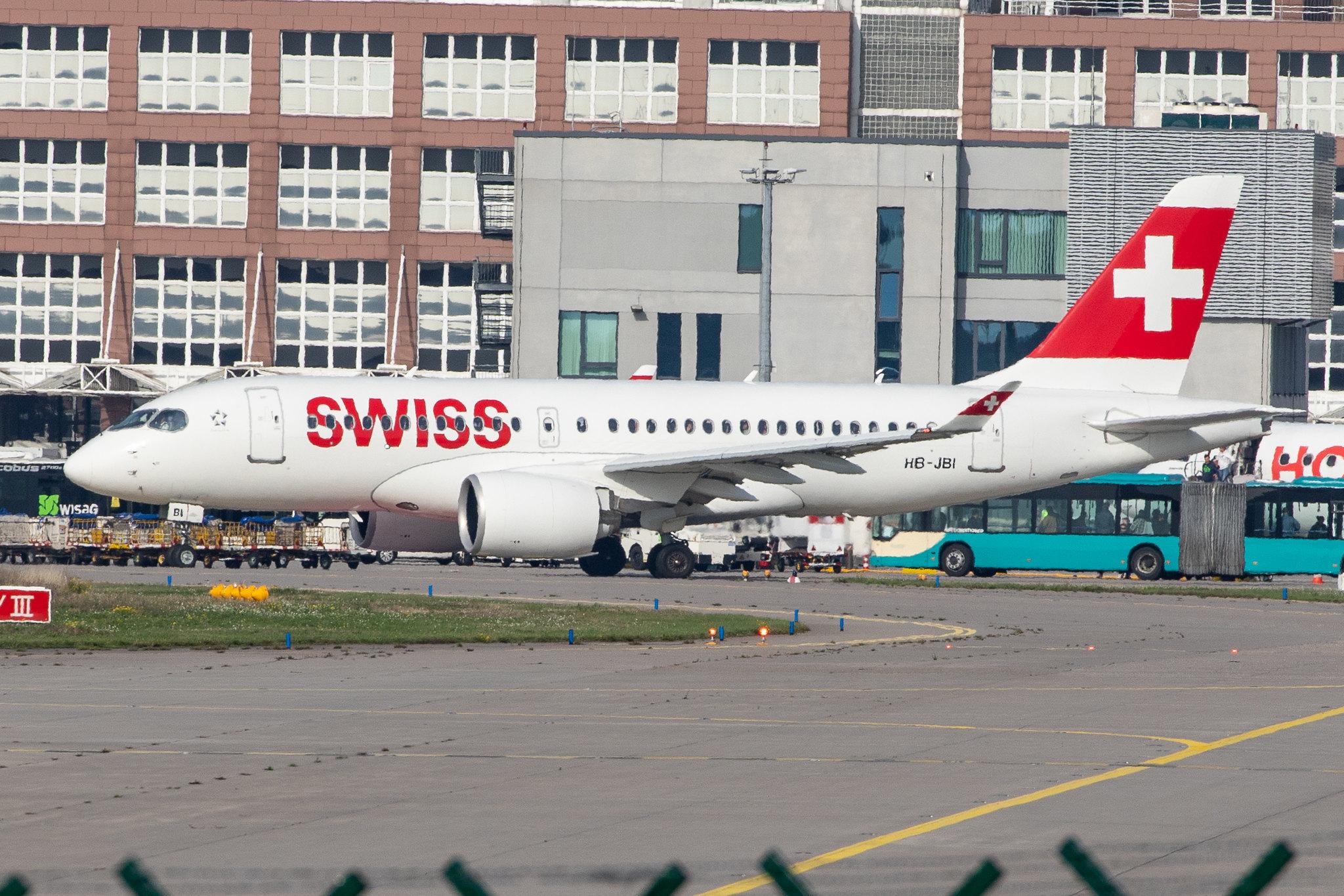 Frankfurt Airport: Swiss (LX / SWR) |  Airbus A220-100 BCS1 | HB-JBI | MSN 50018