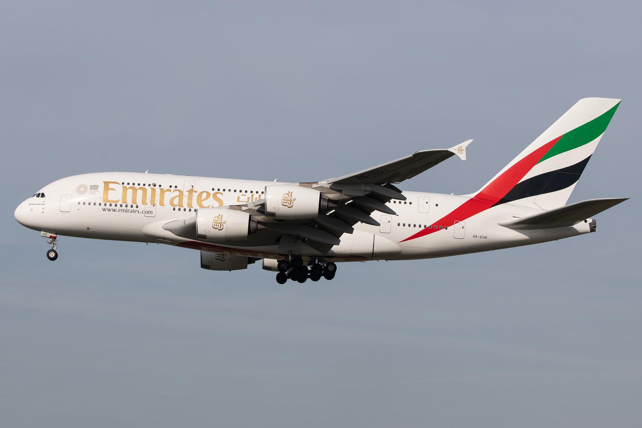 Frankfurt Airport: Emirates (EK / UAE) |  Airbus A380-861 A388 | A6-EUD | MSN 216