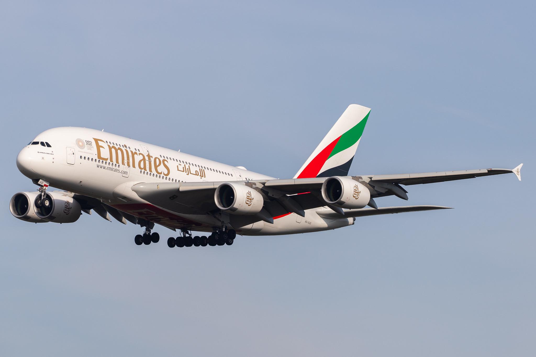 Frankfurt Airport: Emirates (EK / UAE) |  Airbus A380-861 A388 | A6-EUD | MSN 216