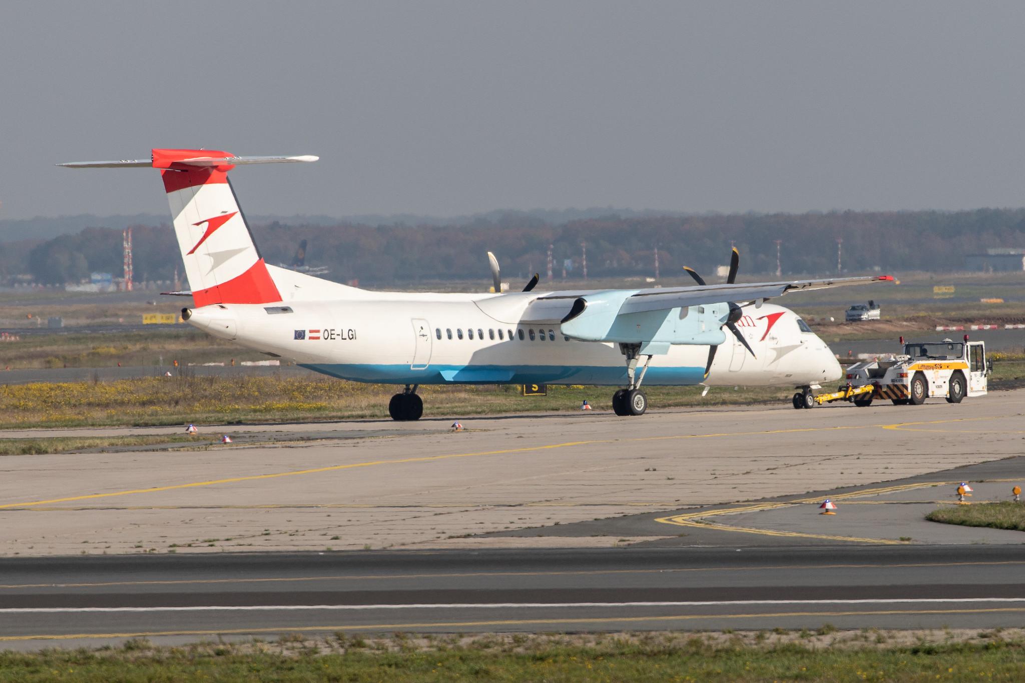 Frankfurt Airport: Austrian Airlines (OS / AUA) |  De Havilland Canada Dash 8-400 DH8D | OE-LGI | MSN 4100