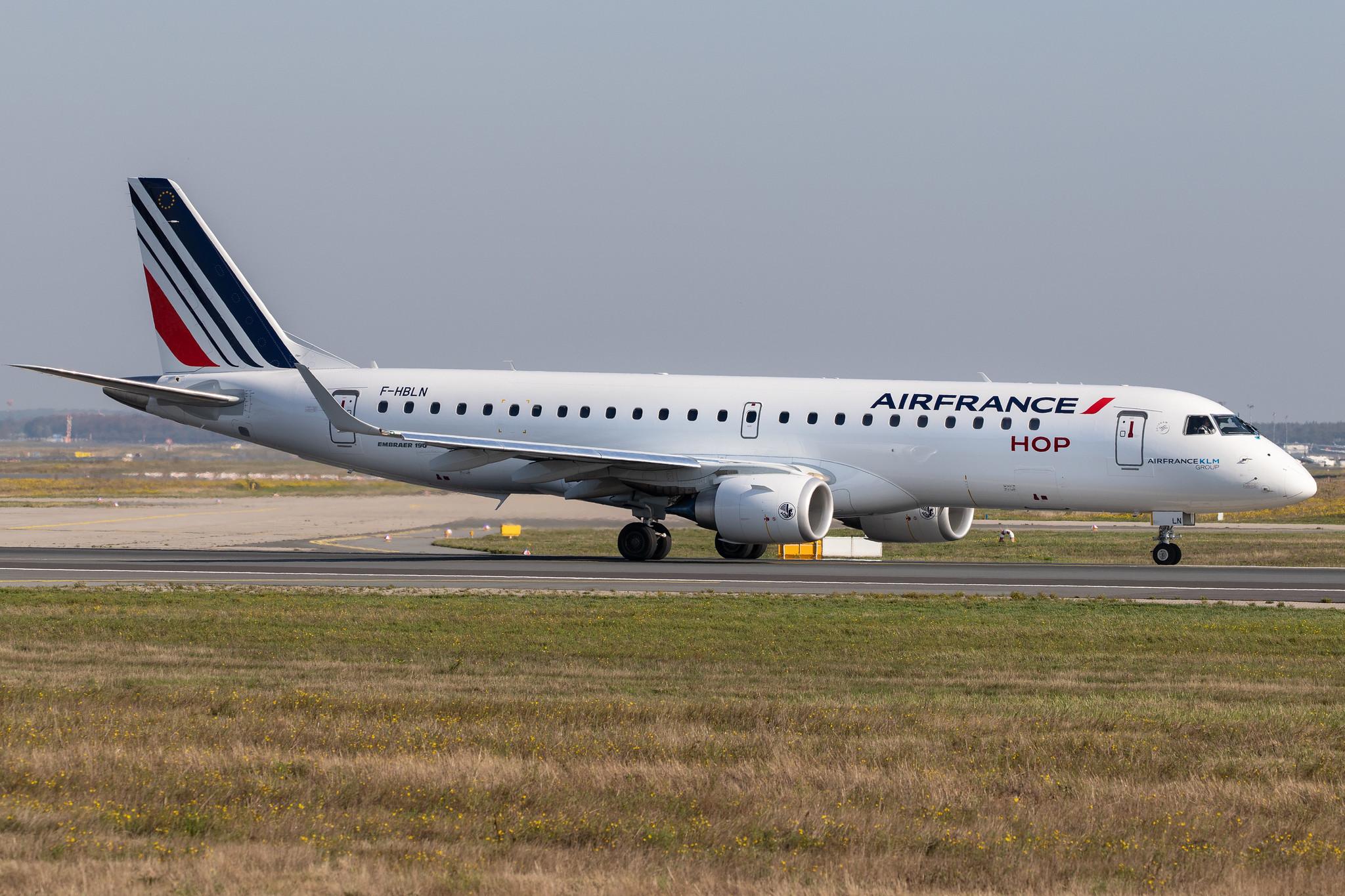 Frankfurt Airport: Air France (AF / AFR) | Operator: HOP! |  Embraer ERJ-190STD E190 | F-HBLN | MSN 19000769