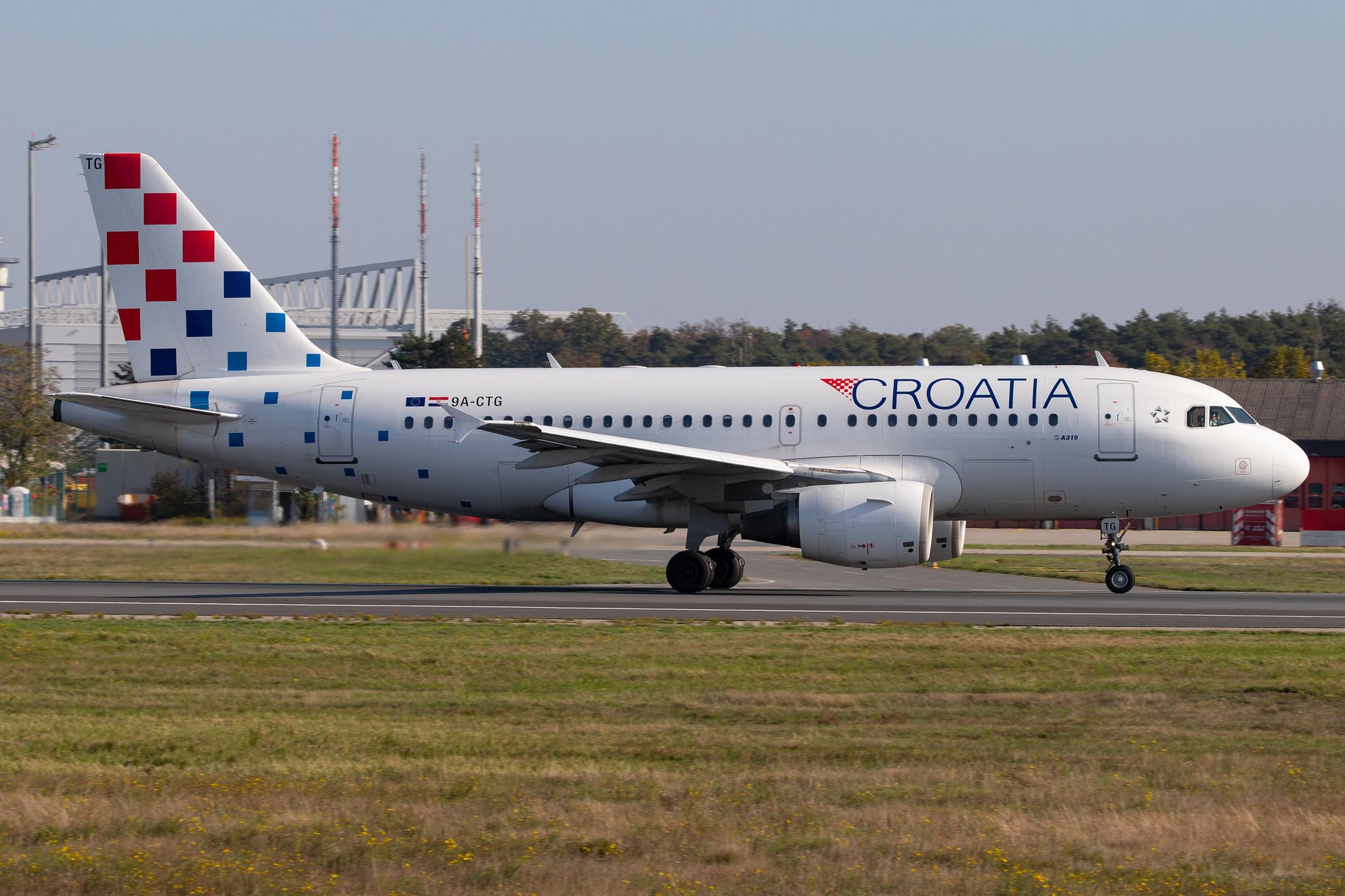 Frankfurt Airport: Croatia Airlines (OU / CTN) |  Airbus A319-112 A319 | 9A-CTG | MSN 0767