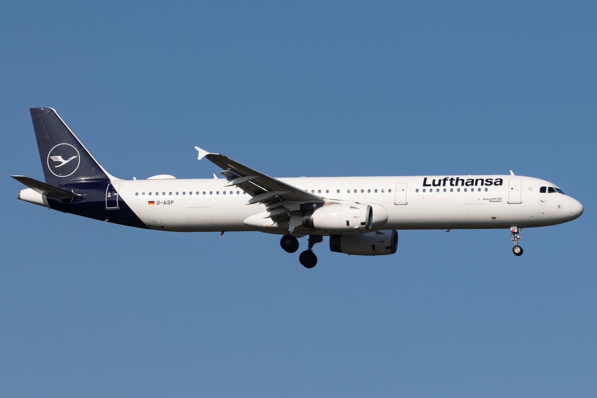 Frankfurt Airport: Lufthansa (LH / DLH) |  Airbus A321-231 A321 | D-AISP | MSN 3864