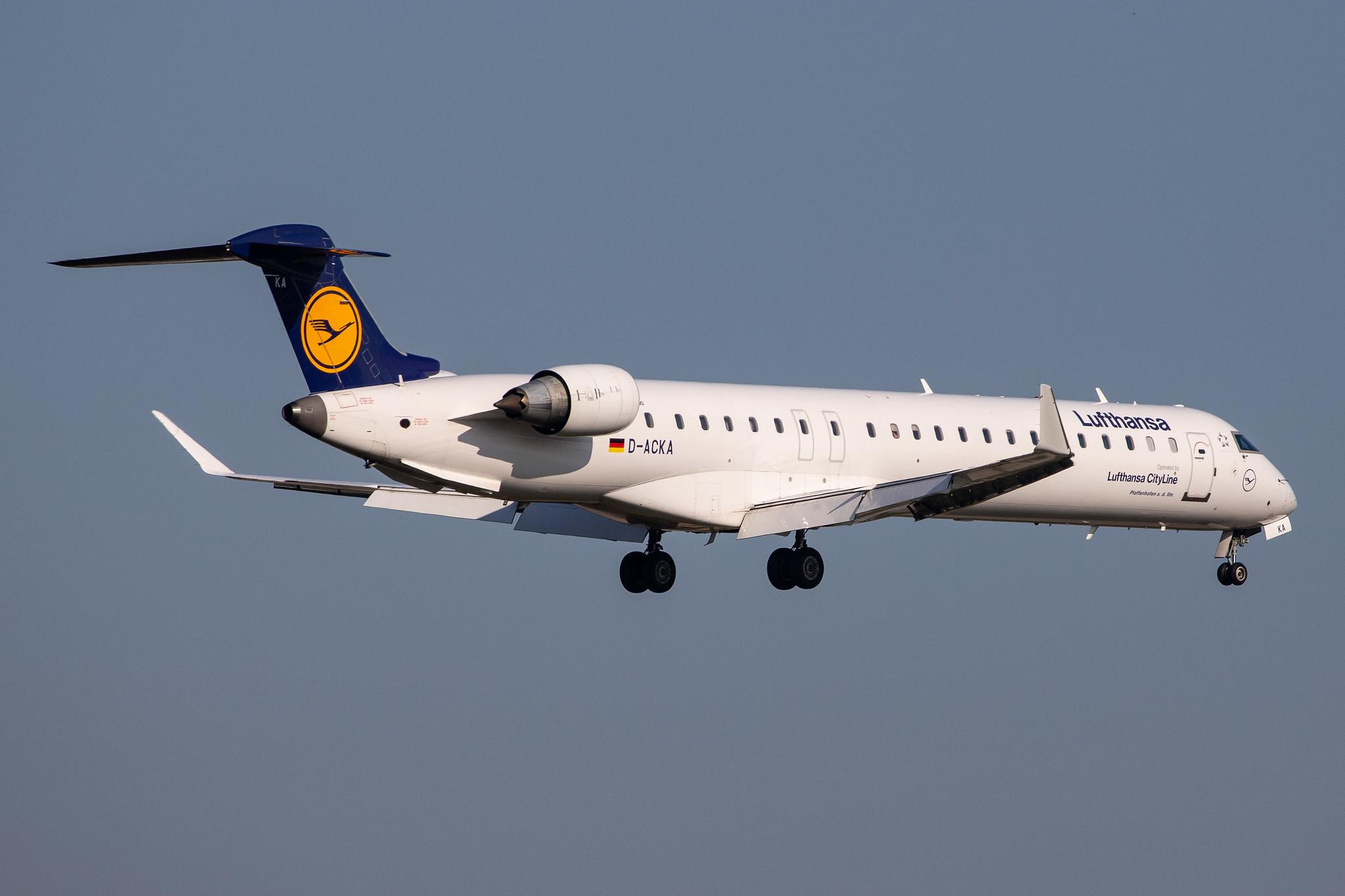 Frankfurt Airport: Lufthansa (LH / DLH) | Operator: Lufthansa CityLine |  Bombardier CRJ-900LR CRJ9 | D-ACKA | MSN 15072