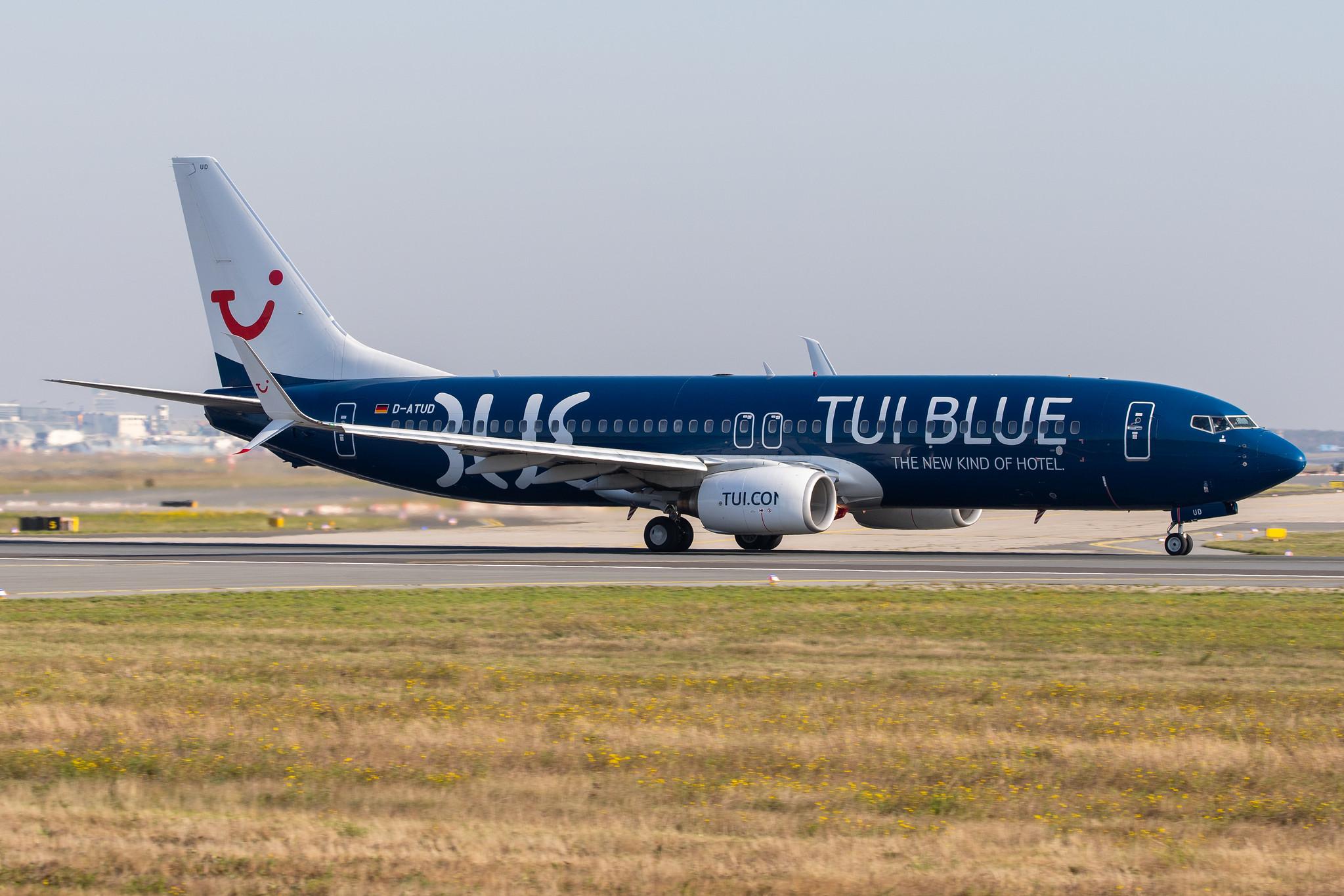 Frankfurt Airport: TUI (X3 / TUI) |  Livery: TUI BLUE Livery | Operator: TUI fly |  Boeing 737-8K5 B738 | D-ATUD | MSN 34685
