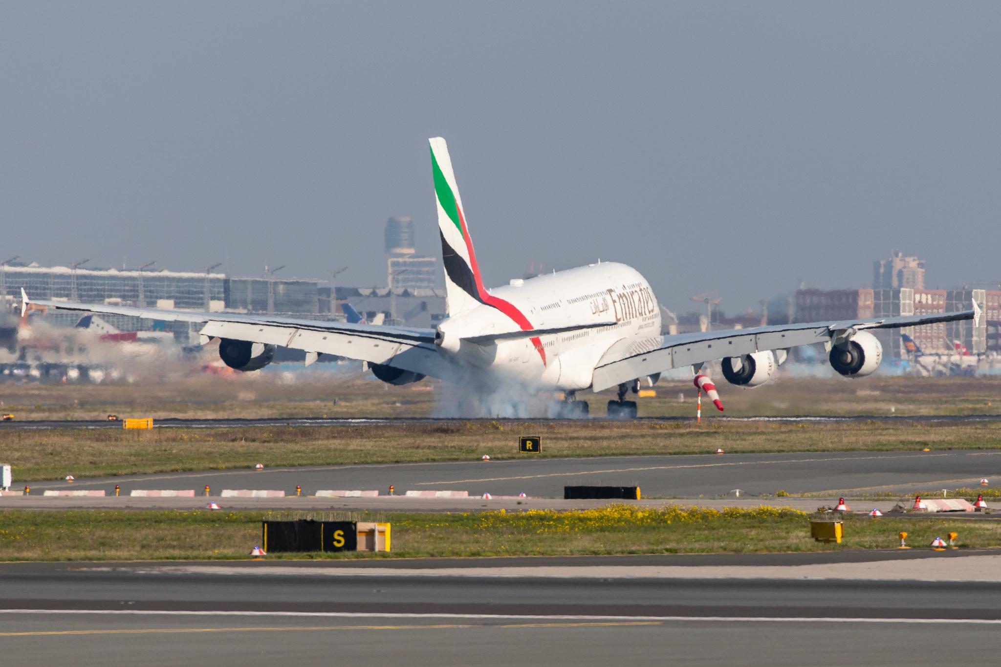 Frankfurt Airport: Emirates (EK / UAE) |  Airbus A380-861 A388 | A6-EUC | MSN 214
