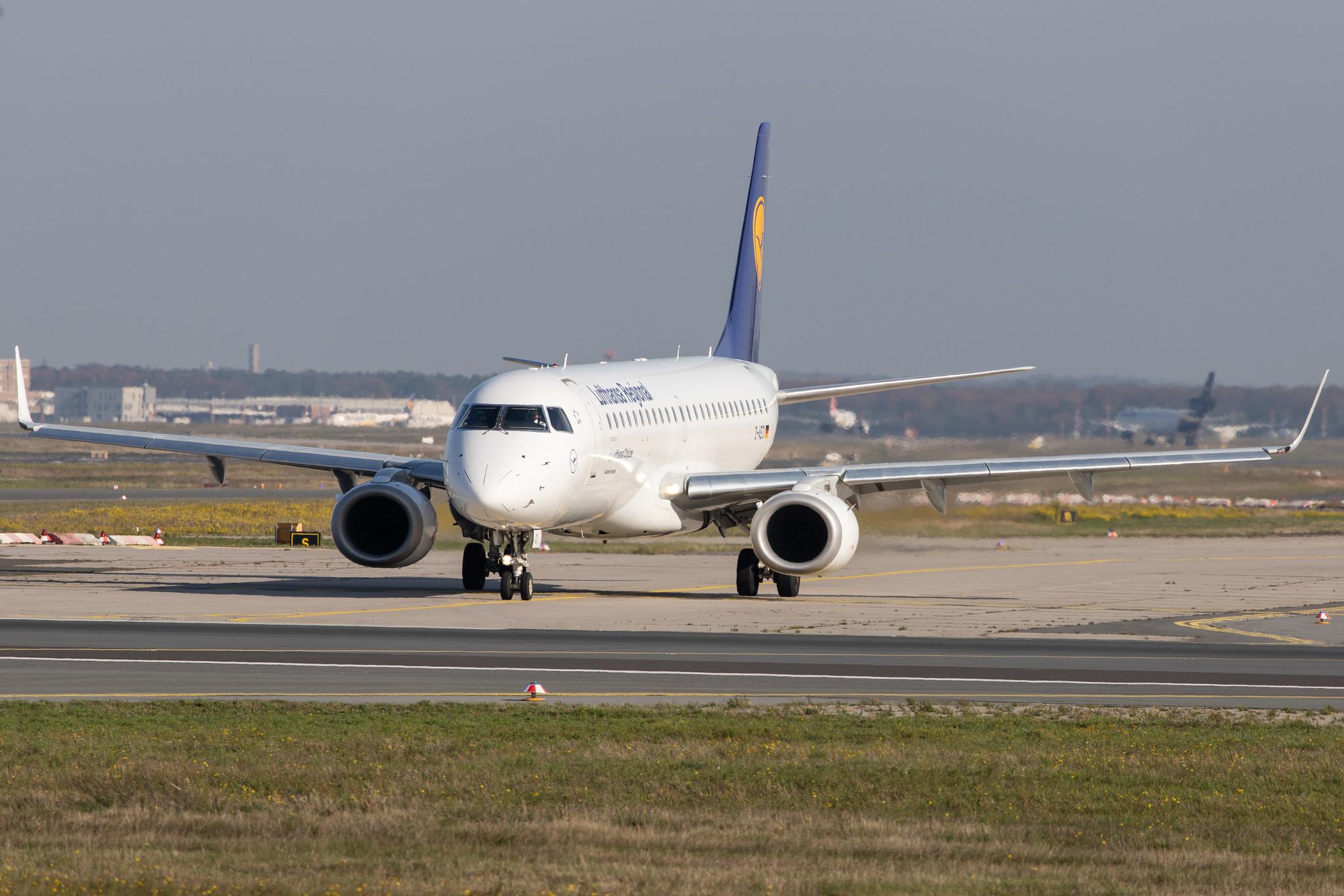 Frankfurt Airport: Lufthansa (LH / DLH) | Operator: Lufthansa CityLine |  Embraer ERJ-190LR E190 | D-AECI | MSN 19000381