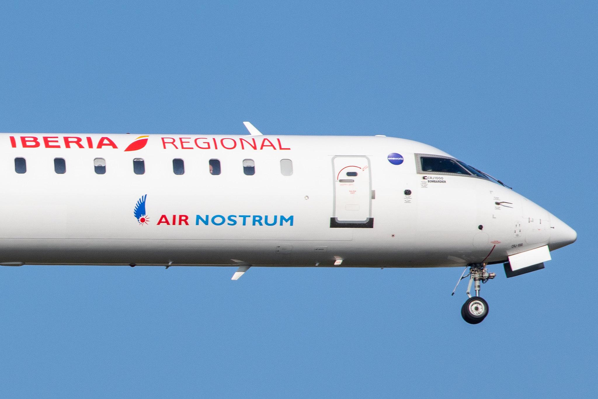 Frankfurt Airport: Iberia Regional (IB / IBE) | Operator: Air Nostrum |  Bombardier CRJ-1000 CRJX | EC-MJO | MSN 19045