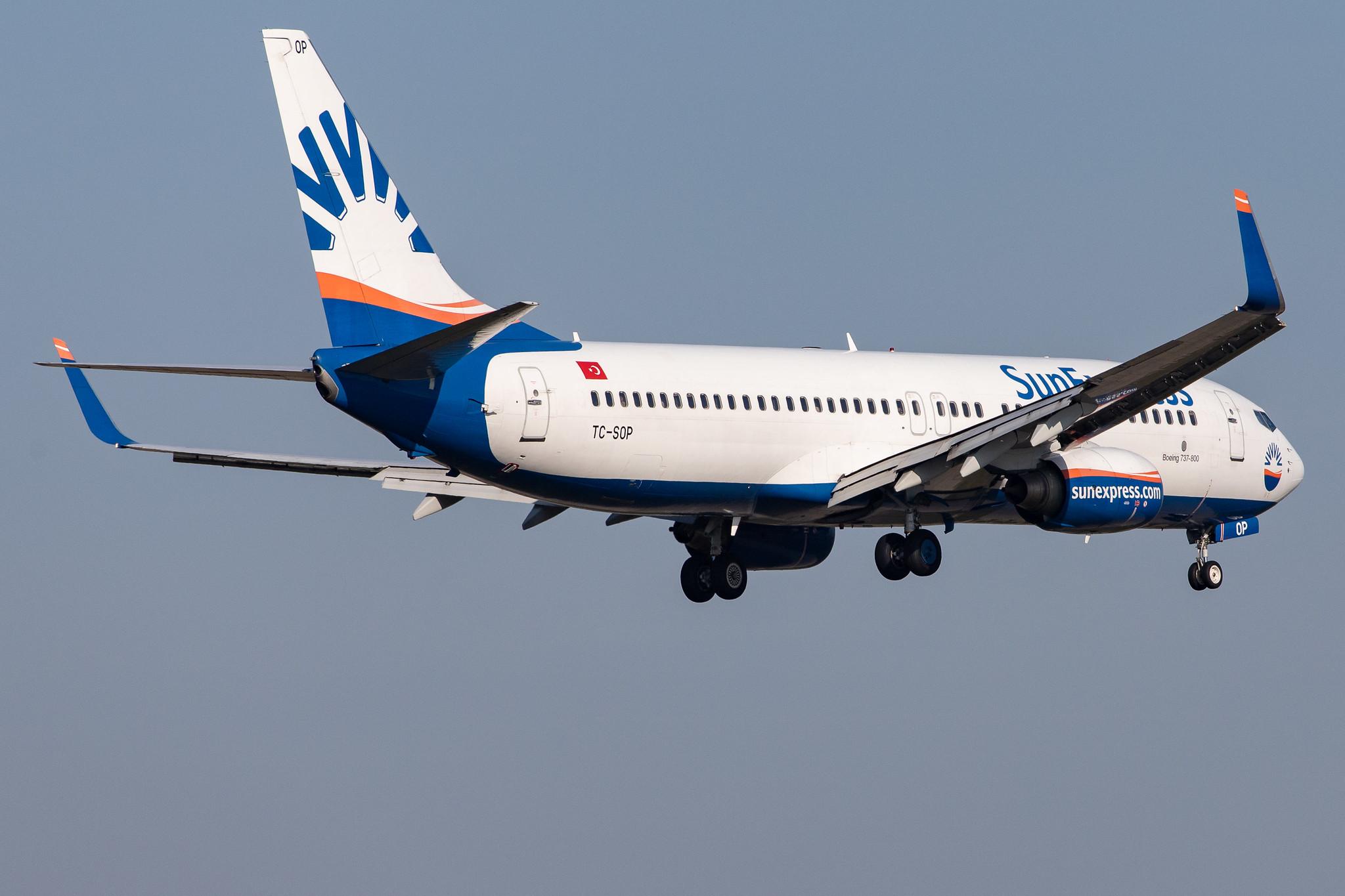 Frankfurt Airport: SunExpress (XQ / SXS) |  Boeing 737-8AS B738 | TC-SOP | MSN 33562