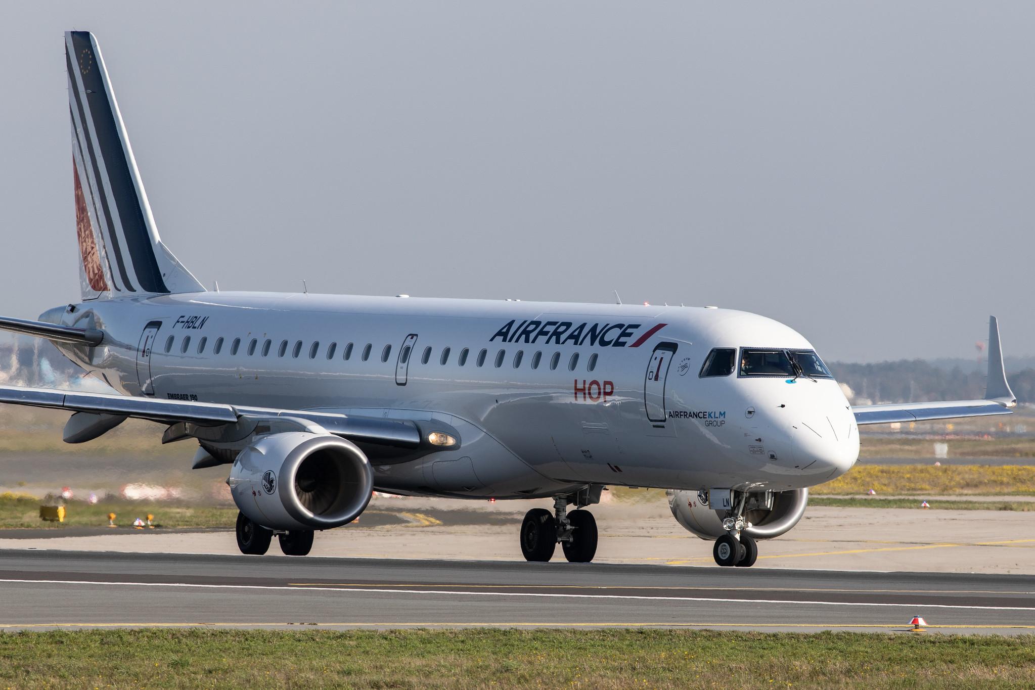 Frankfurt Airport: Air France (AF / AFR) | Operator: HOP! |  Embraer ERJ-190STD E190 | F-HBLN | MSN 19000769