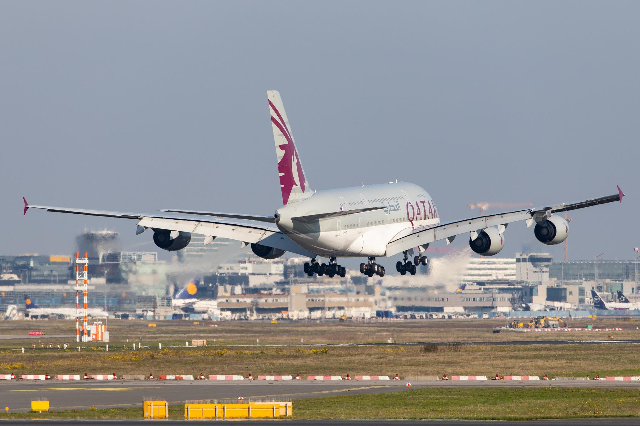 Frankfurt Airport: Qatar Airways (QR / QTR) |  Airbus A380-861 A388 | A7-APC | MSN 145