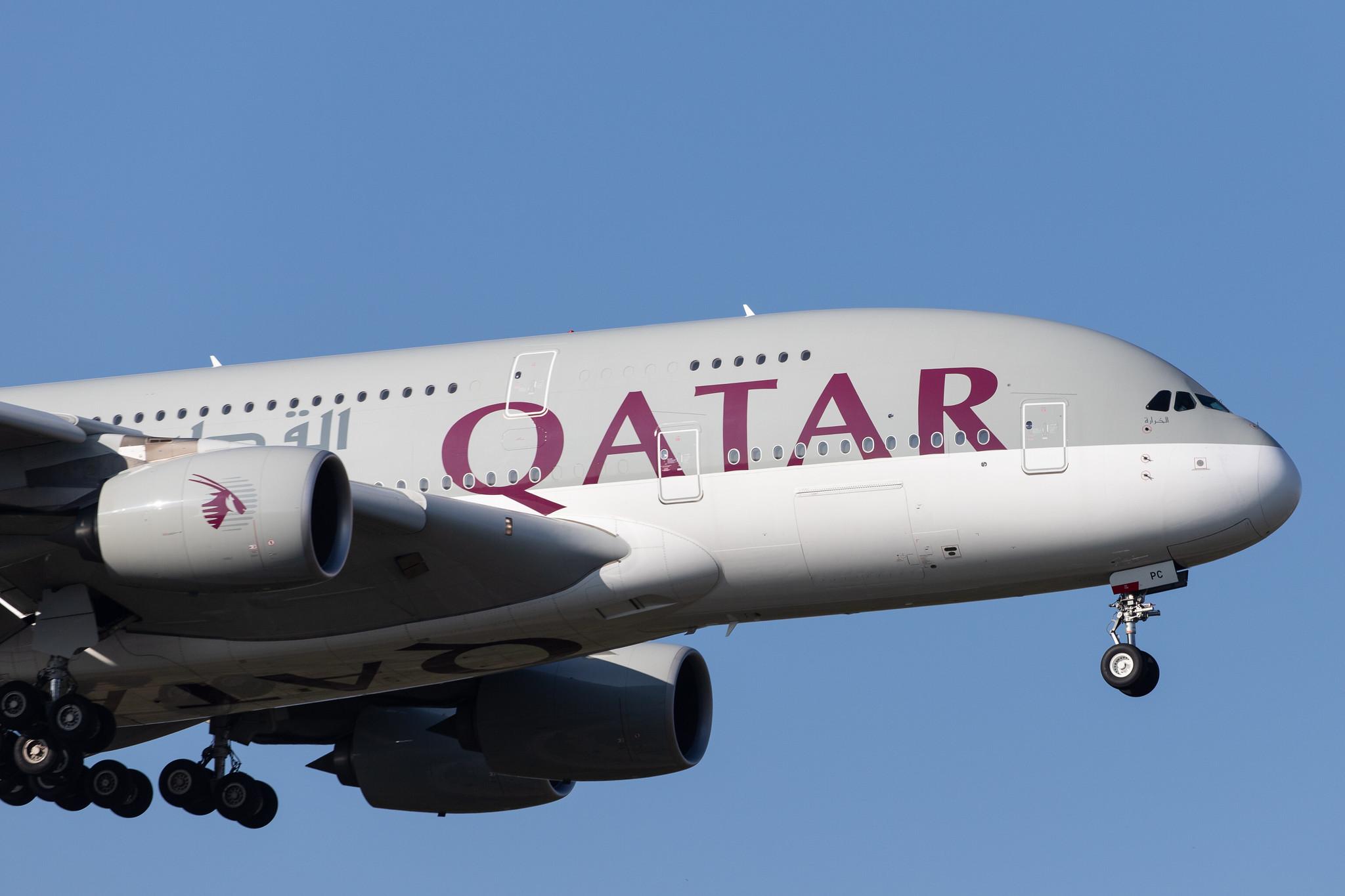 Frankfurt Airport: Qatar Airways (QR / QTR) |  Airbus A380-861 A388 | A7-APC | MSN 145