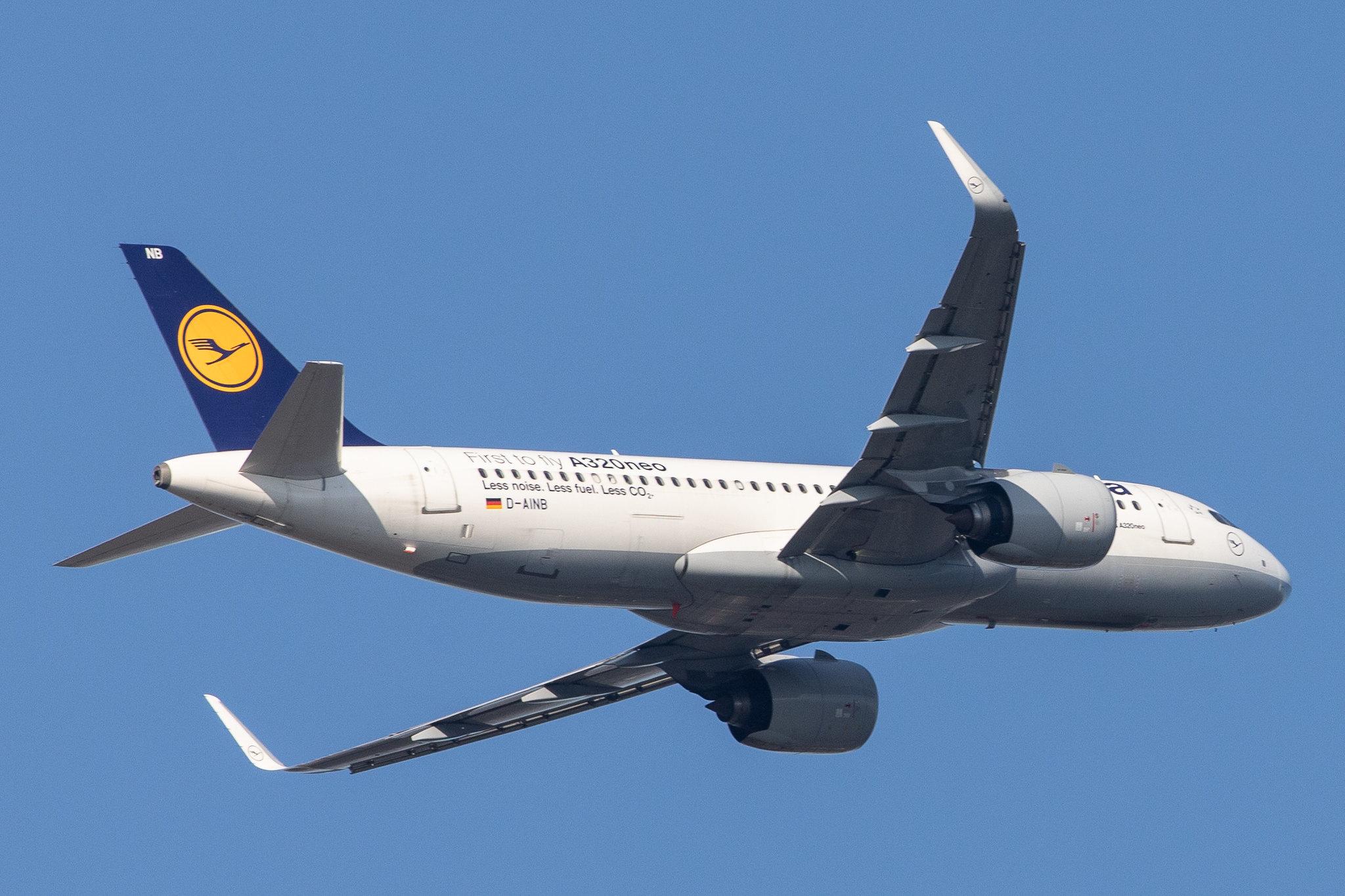 Frankfurt Airport: Lufthansa (LH / DLH) | Livery: First to fly A320neo Sticker | Airbus A320-271N A20N | D-AINB | MSN 6864