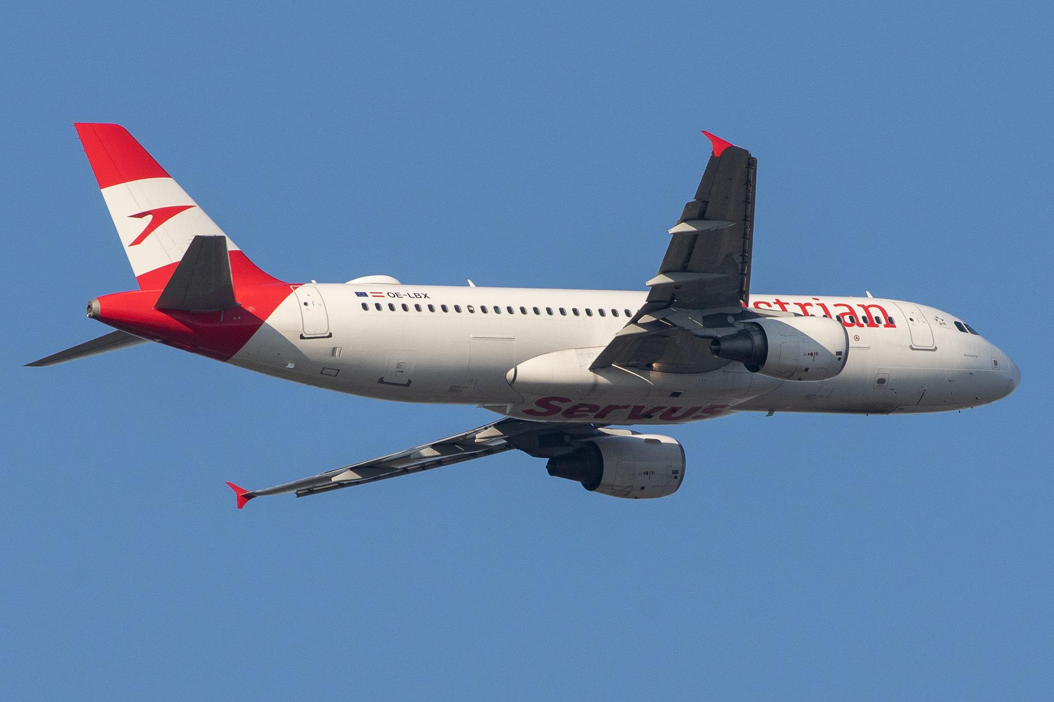Frankfurt Airport: Austrian Airlines (OS / AUA) |  Airbus A320-214 A320 | OE-LBX | MSN 1735