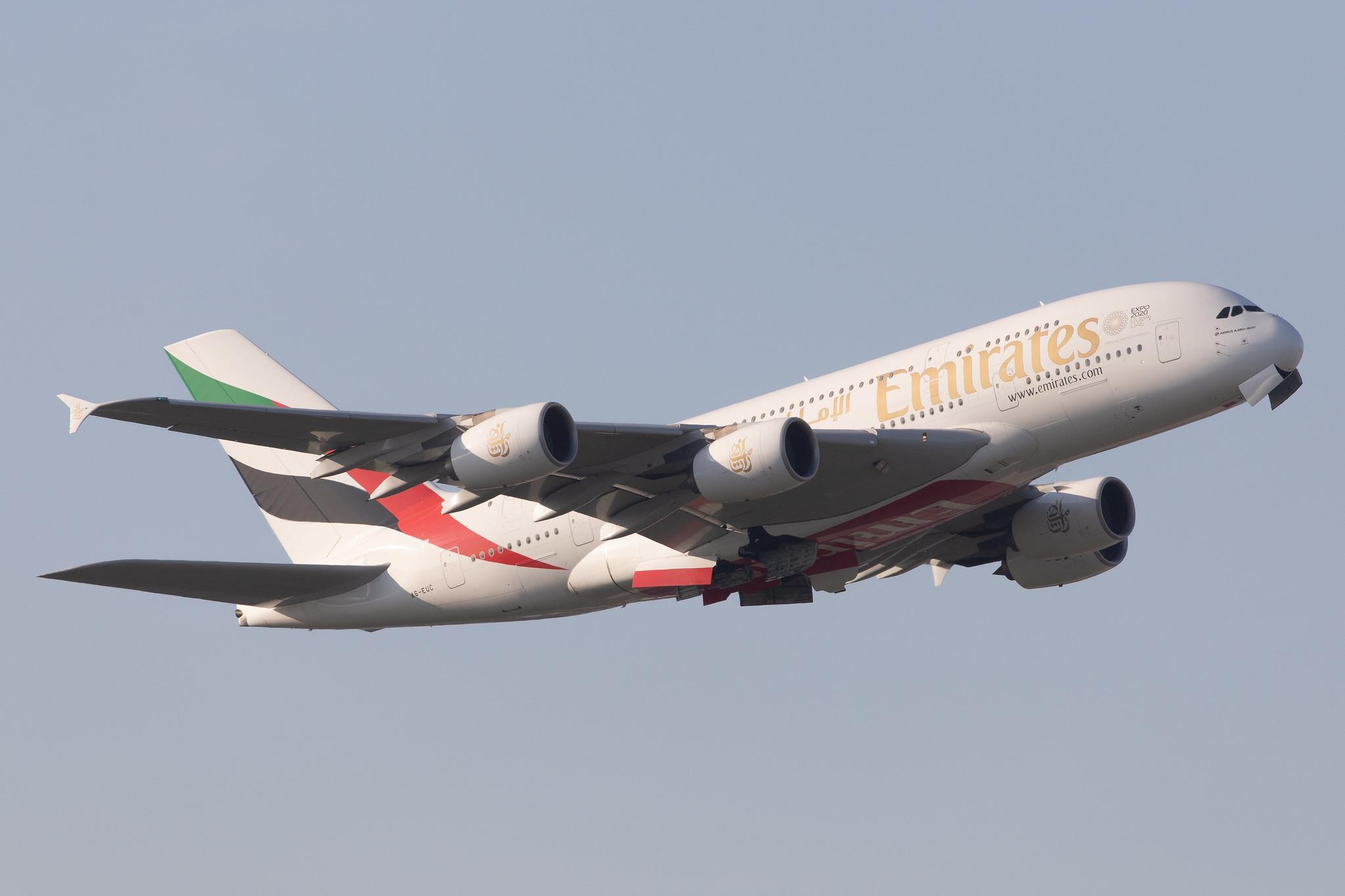 Frankfurt Airport: Emirates (EK / UAE) |  Airbus A380-861 A388 | A6-EUC | MSN 214