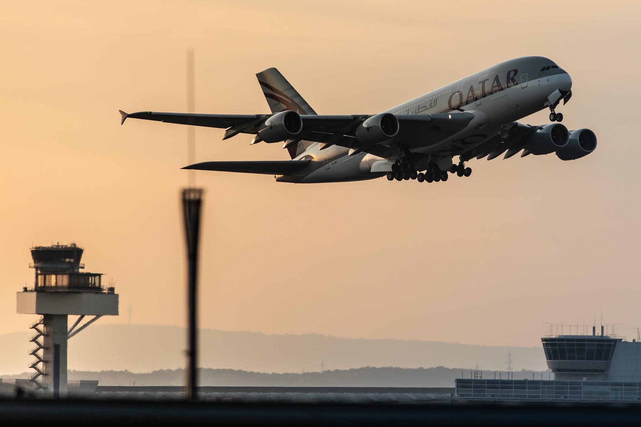 Frankfurt Airport: Qatar Airways (QR / QTR) |  Airbus A380-861 A388 | A7-APC | MSN 145