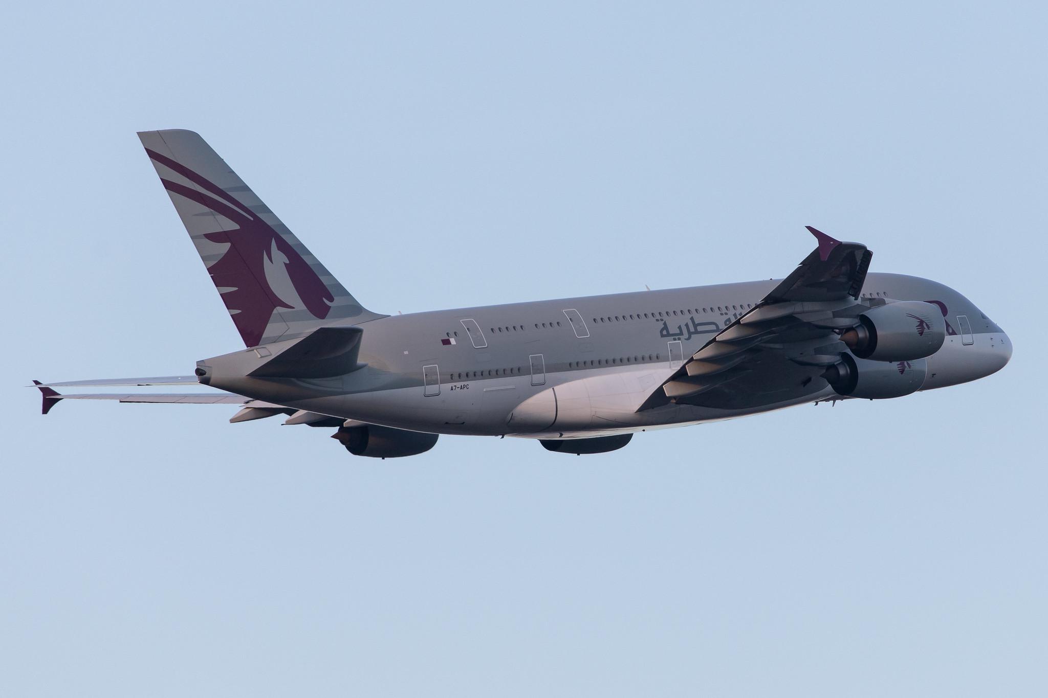 Frankfurt Airport: Qatar Airways (QR / QTR) |  Airbus A380-861 A388 | A7-APC | MSN 145