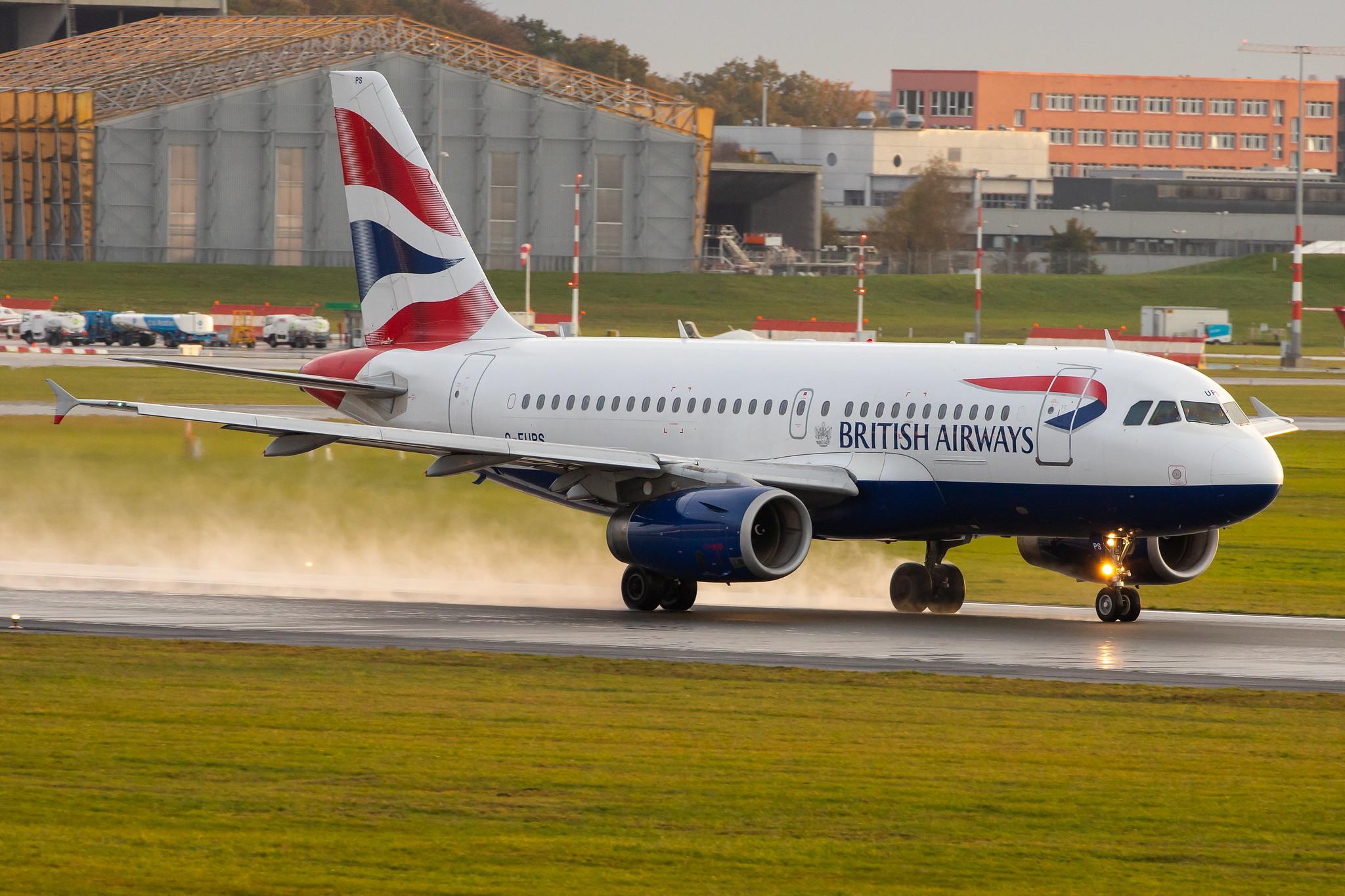 Hamburg Airport: British Airways (BA / BAW) |  Airbus A319-131 A319 | G-EUPS | MSN 1338
