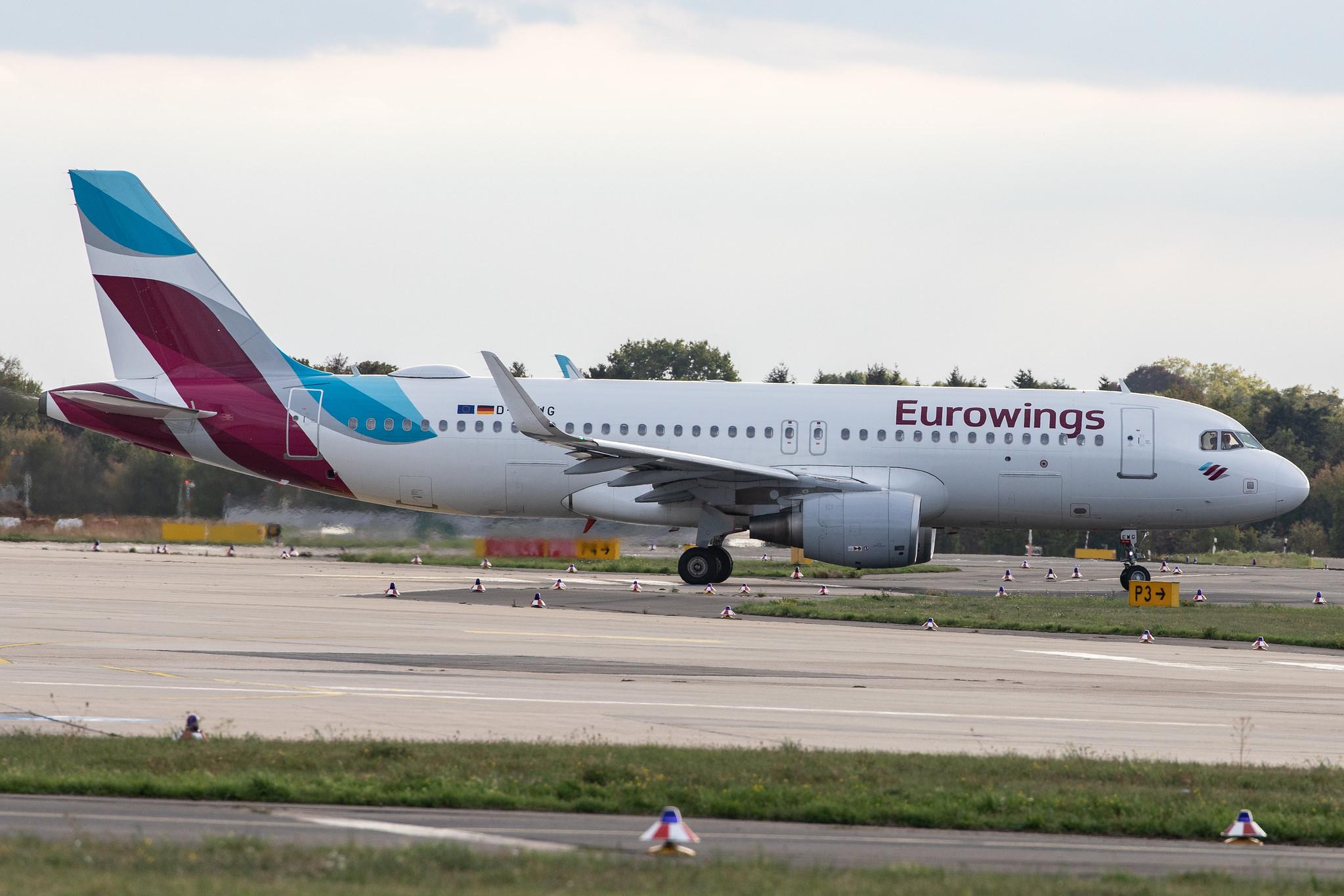 Düsseldorf Airport: Eurowings (EW / EWG) |  Livery: Visit Sweden/Göteborg Livery |  Airbus A320-214 A320 | D-AEWG | MSN 7121