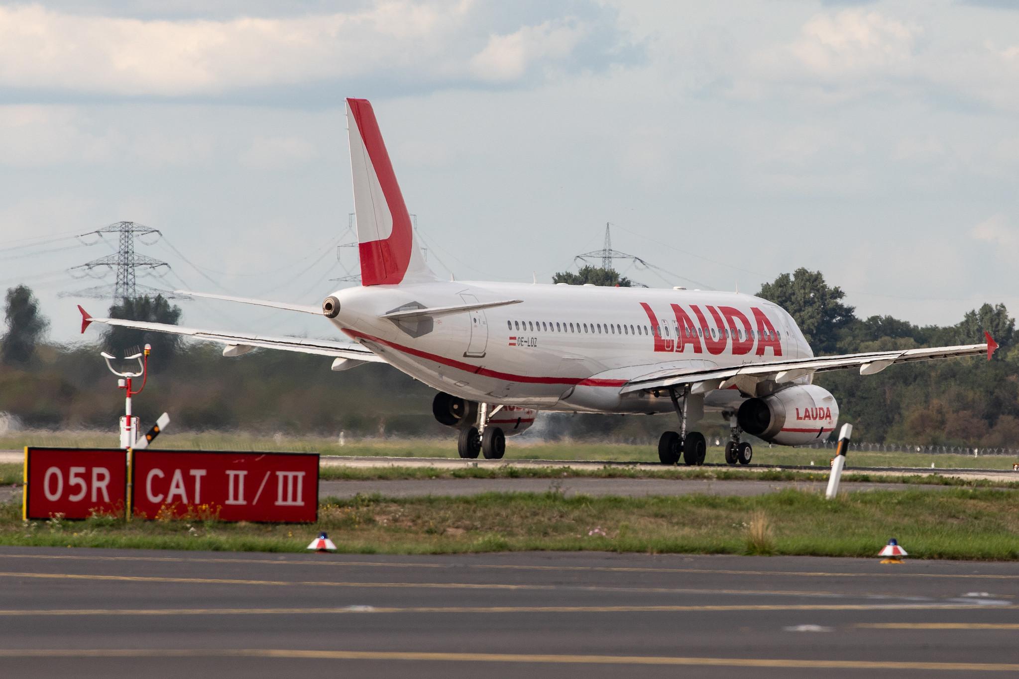 Düsseldorf Airport: Laudamotion (OE / LDM) |  Airbus A320-232 A320 | OE-LOZ | MSN 2838