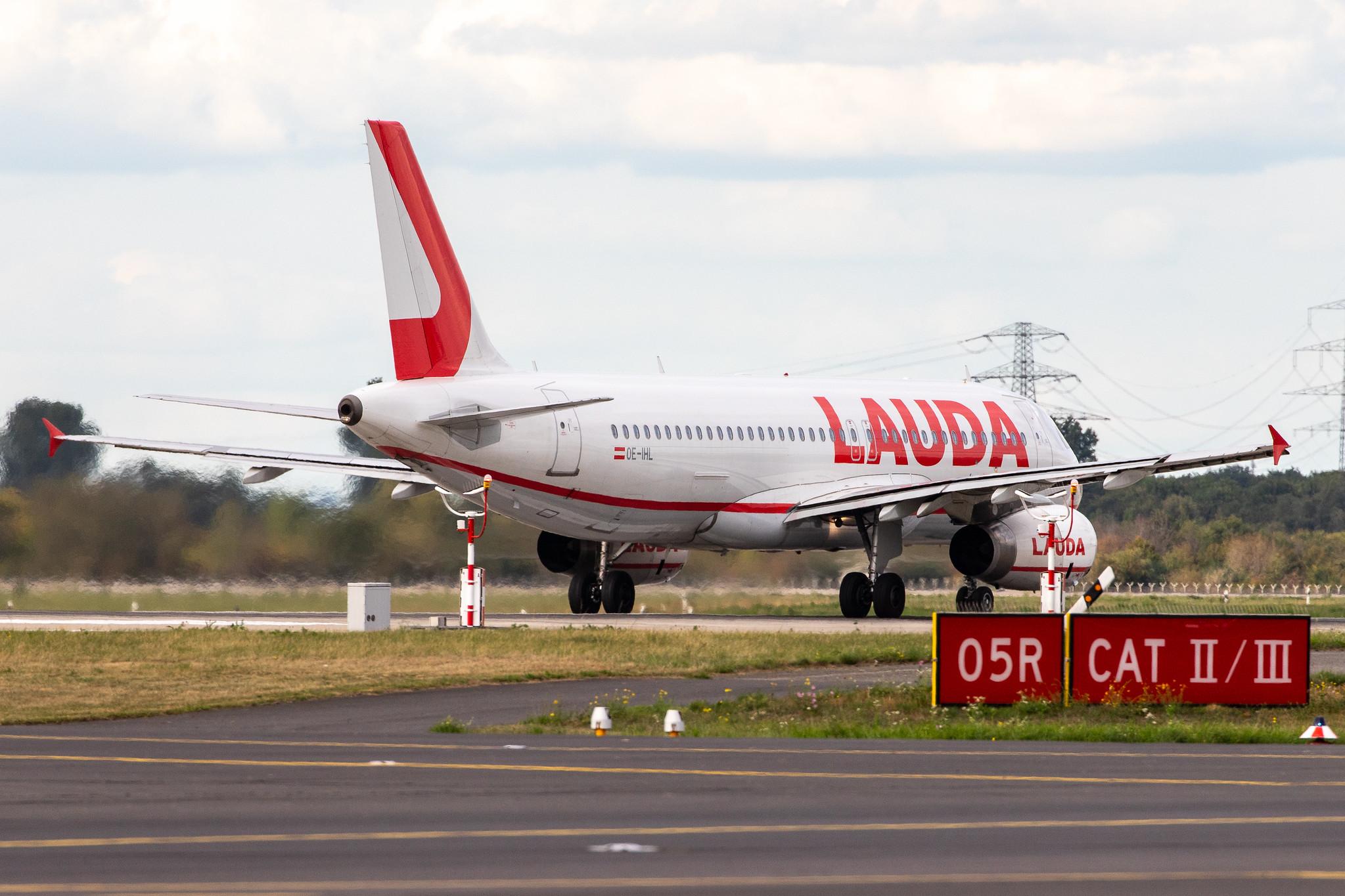 Düsseldorf Airport: Laudamotion (OE / LDM) |  Airbus A320-232 A320 | OE-IHL | MSN 3105
