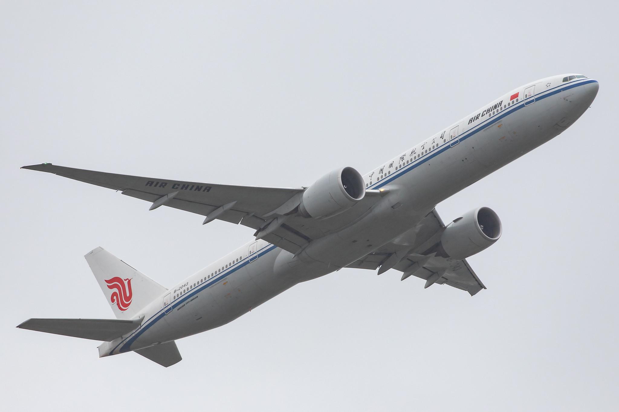Frankfurt Airport: Air China (CA / CCA) |  Boeing 777-39L(ER) B77W | B-2043 | MSN 41441