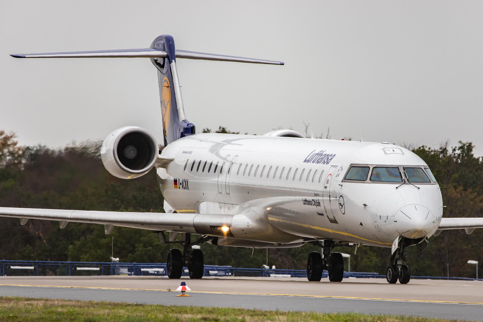 Frankfurt Airport: Lufthansa (LH / DLH) | Operator: Lufthansa CityLine |  Bombardier CRJ-900LR CRJ9 | D-ACKK | MSN 15094
