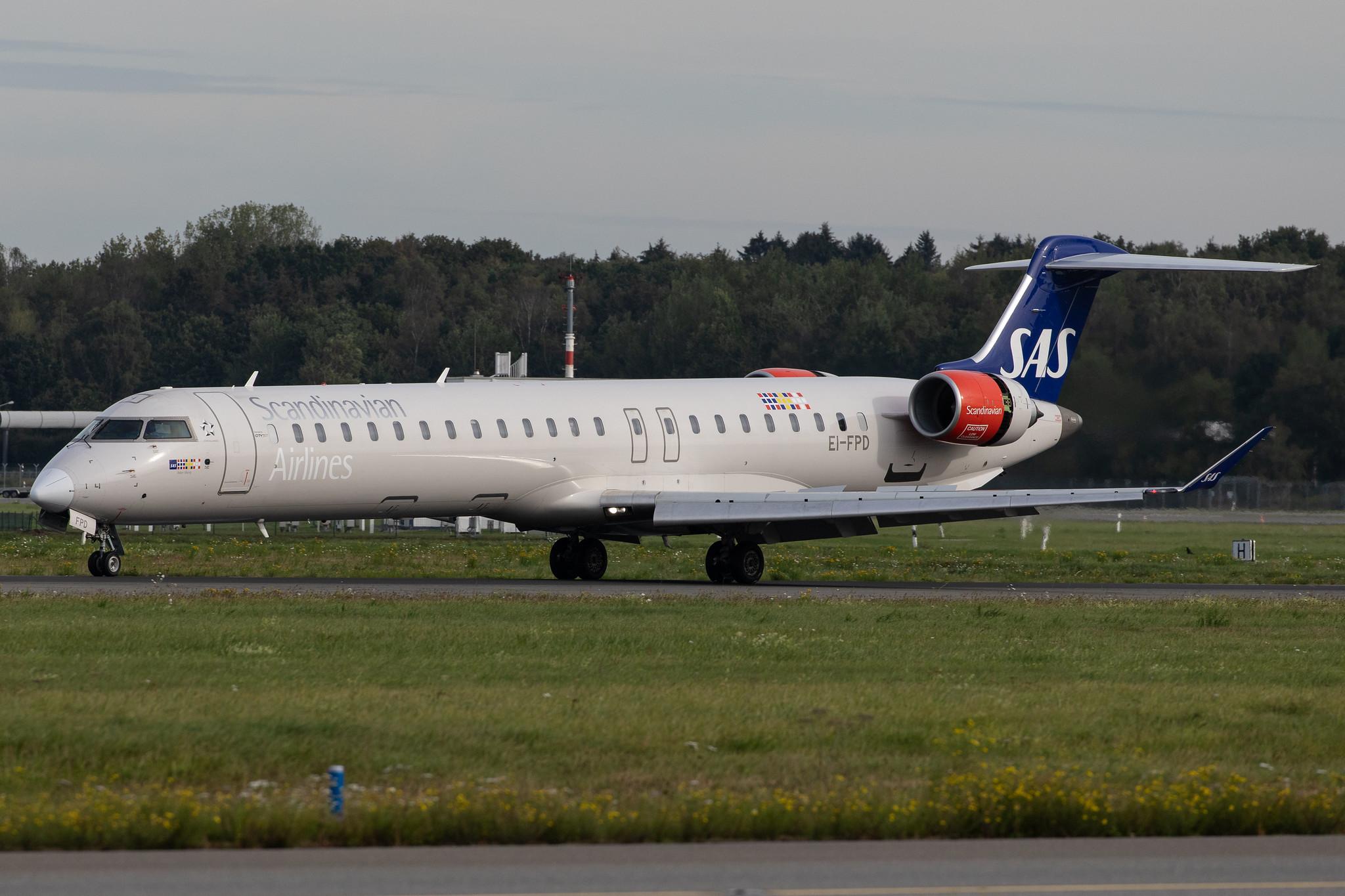 Hamburg Airport: SAS (SK / SAS) | Operator: Cityjet |  Bombardier CRJ-900LR CRJ9 | EI-FPD | MSN 15401